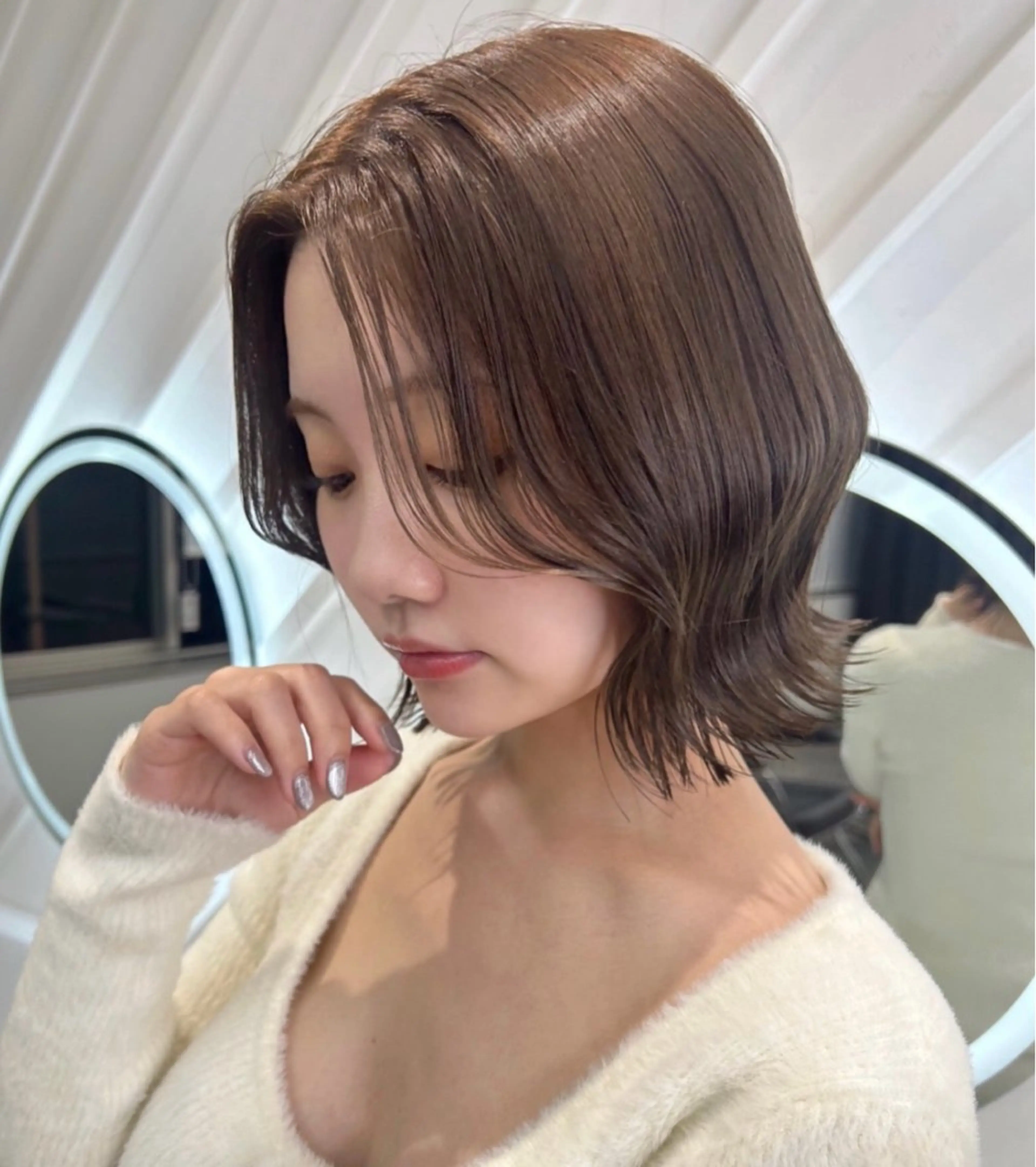 カラー 莉乃/縮毛矯正/髪質 改善/艶カラーのヘアスタイル