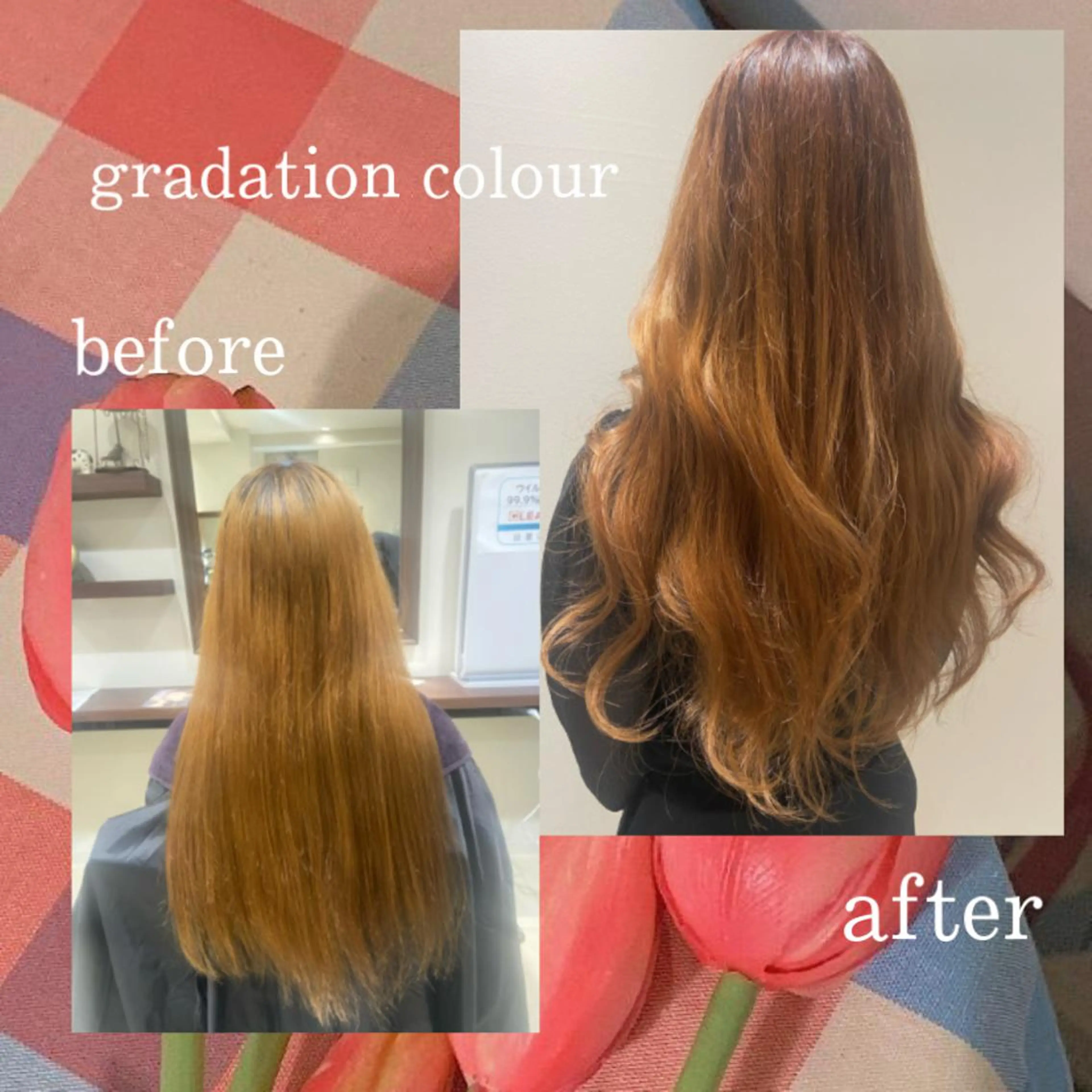 ロング カラー ヘアアレンジ グラデーションカラー eN°byyoureshair所属・🎀トップスタイリ スト湯川響🎀のヘアスタイル