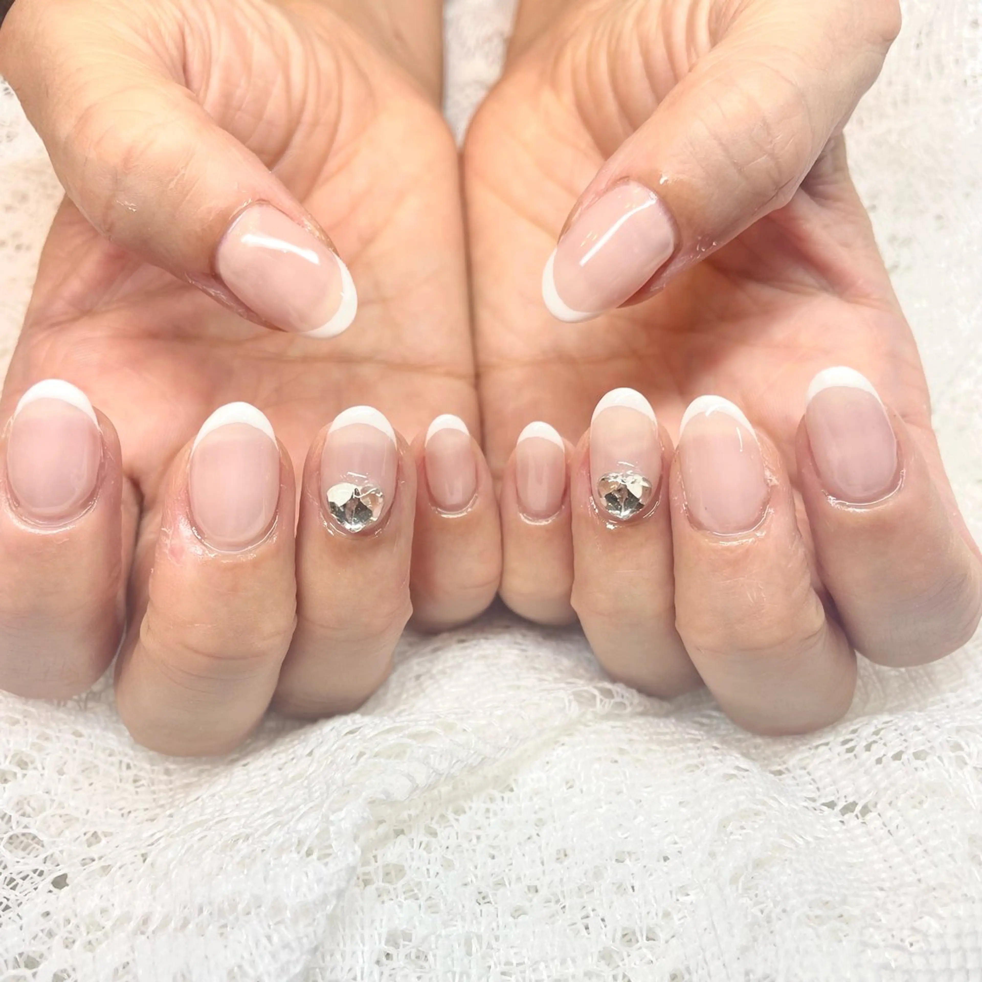 ハンド🩷フレンチネイルの写真