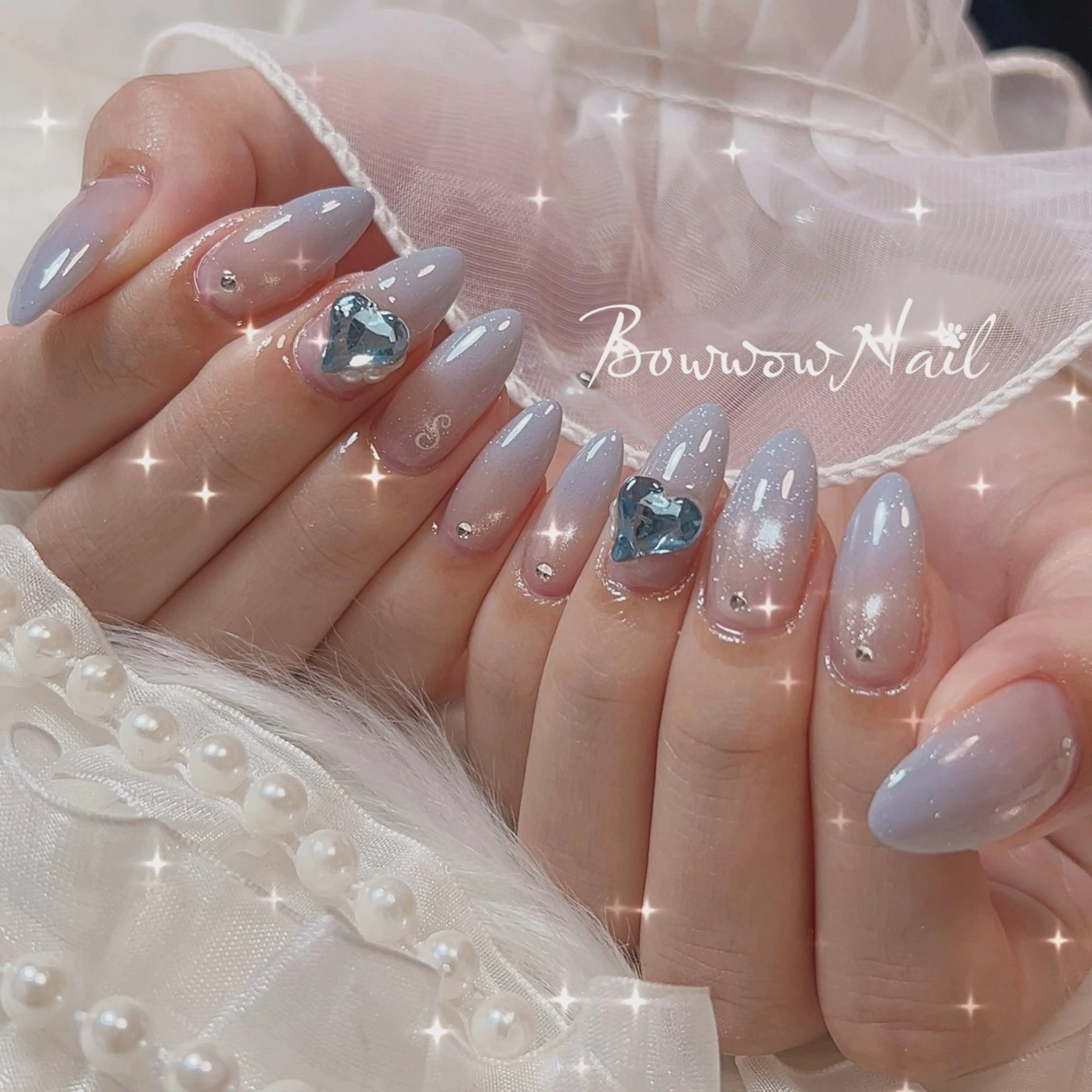 ネイル アートネイル ジェルネイル 持ち込み ハンドネイル Bow wow Nail さや🧸のネイルデザイン