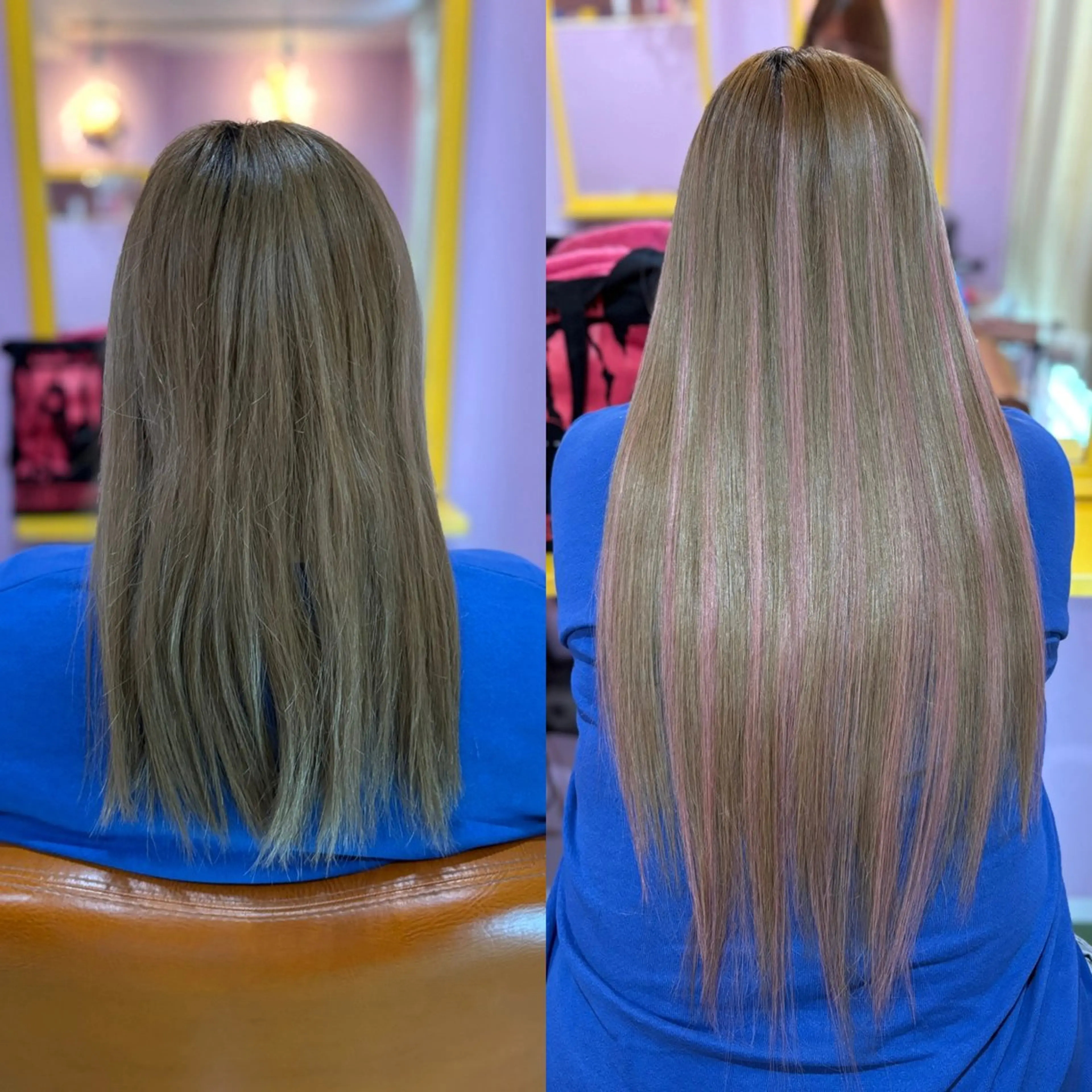 セミロング エクステ チビ編み込みエクステ どぅ〜す/YUIのヘアスタイル