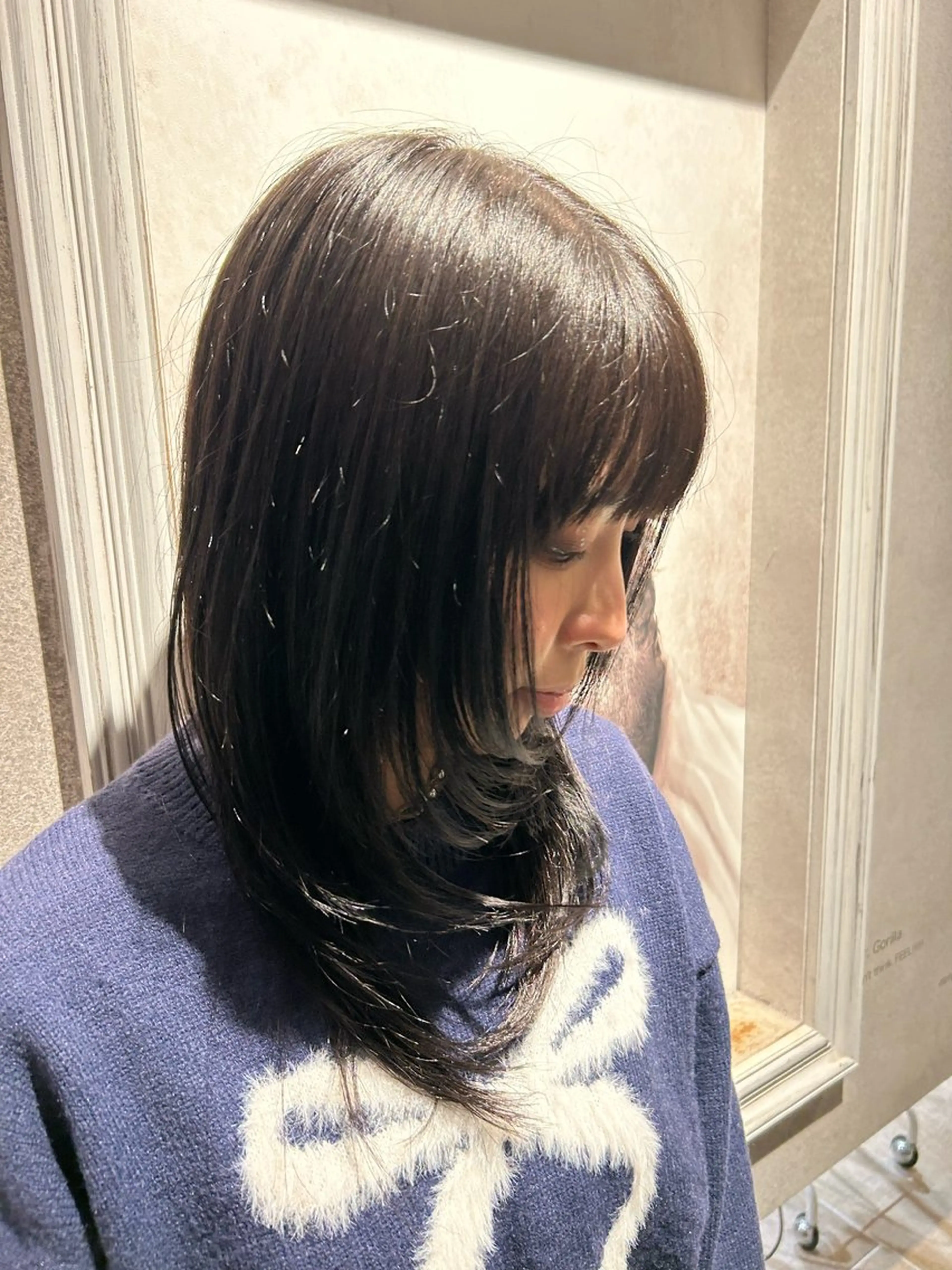 ミディアム レイヤーカット diptych所属・福元 佑真のヘアスタイル