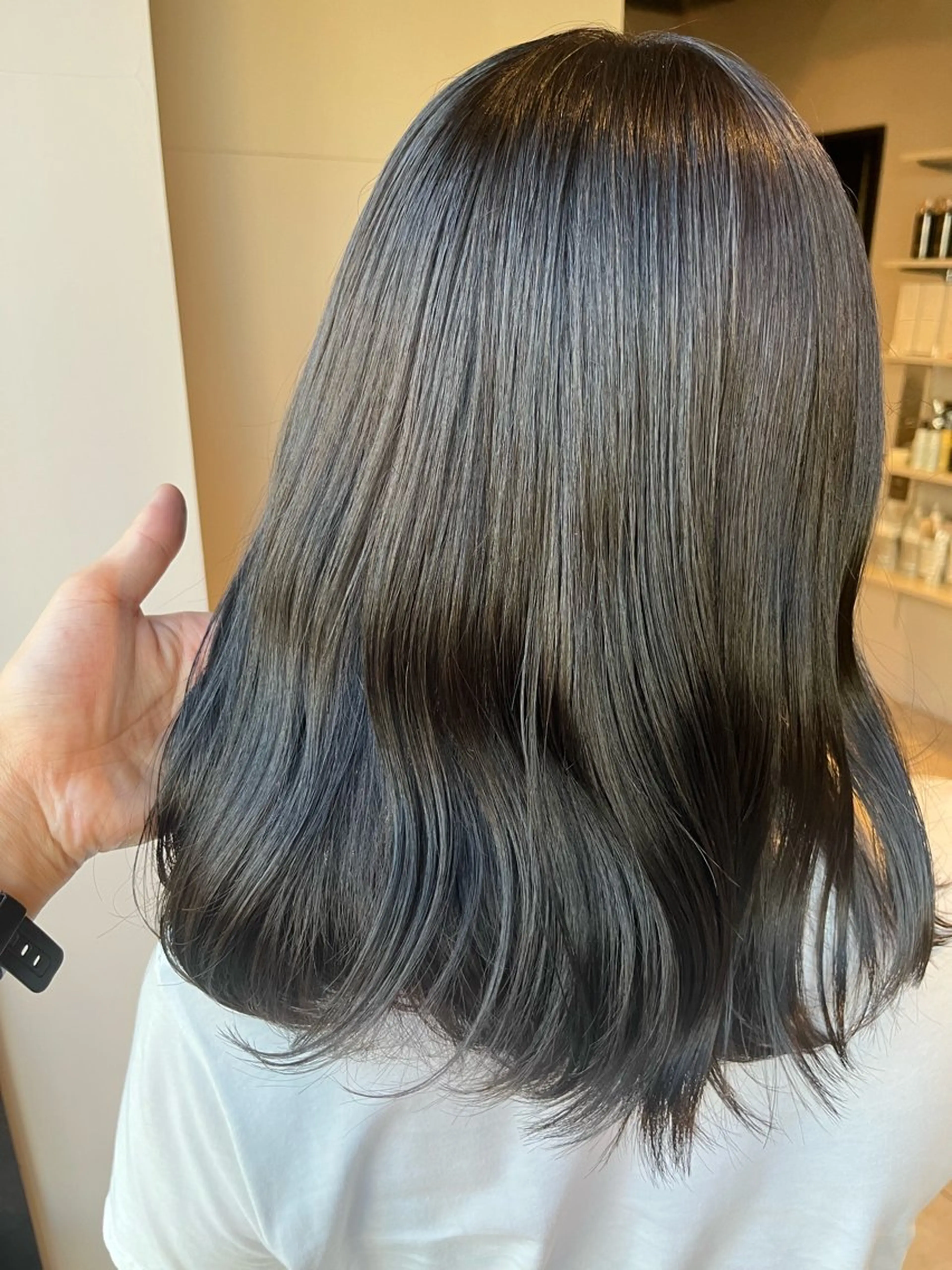 ロング カラー うる艶カラー/恵比寿 ベージュ/丸山陽平のヘアスタイル