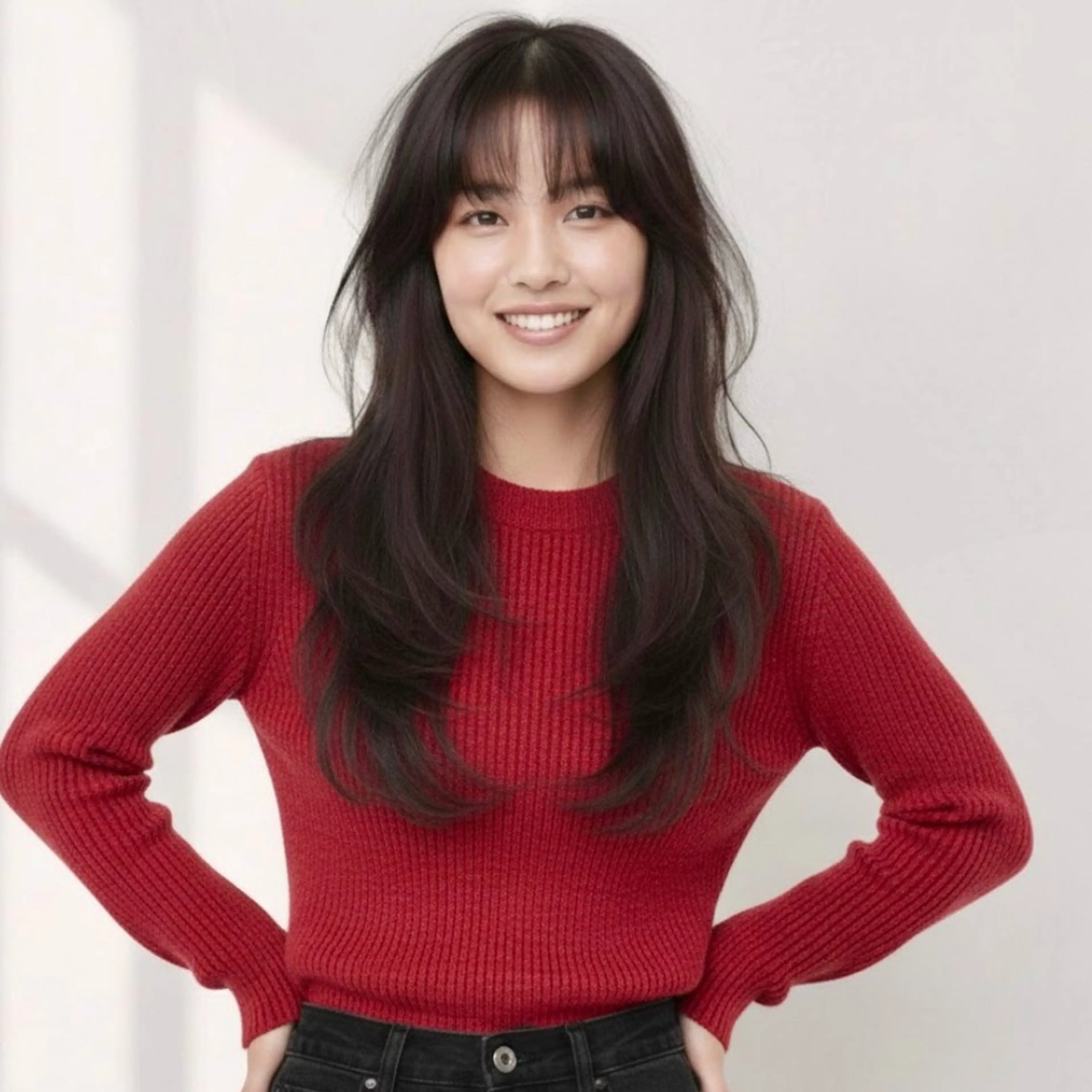 ロング カラー ブラウンカラー ダークブラウン ハッシュカット 髪質改善 レイヤーカット カット ヘアカラー トリートメント 髪質改善特化KIZU /艶髪研究（京都）のヘアスタイル