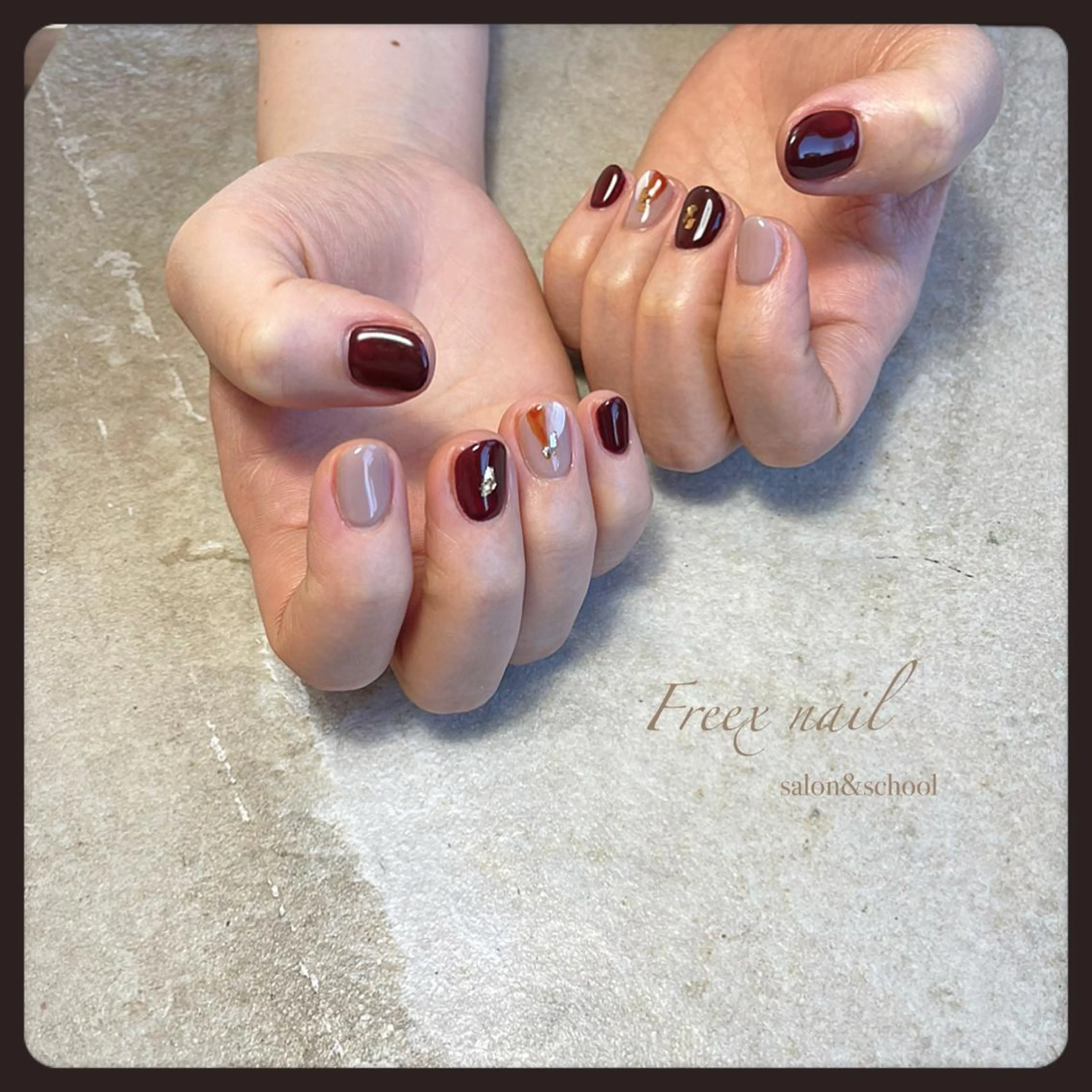 ネイル ハンドネイル ハンドケア freex nail /ニュアンス/個性派のネイルデザイン