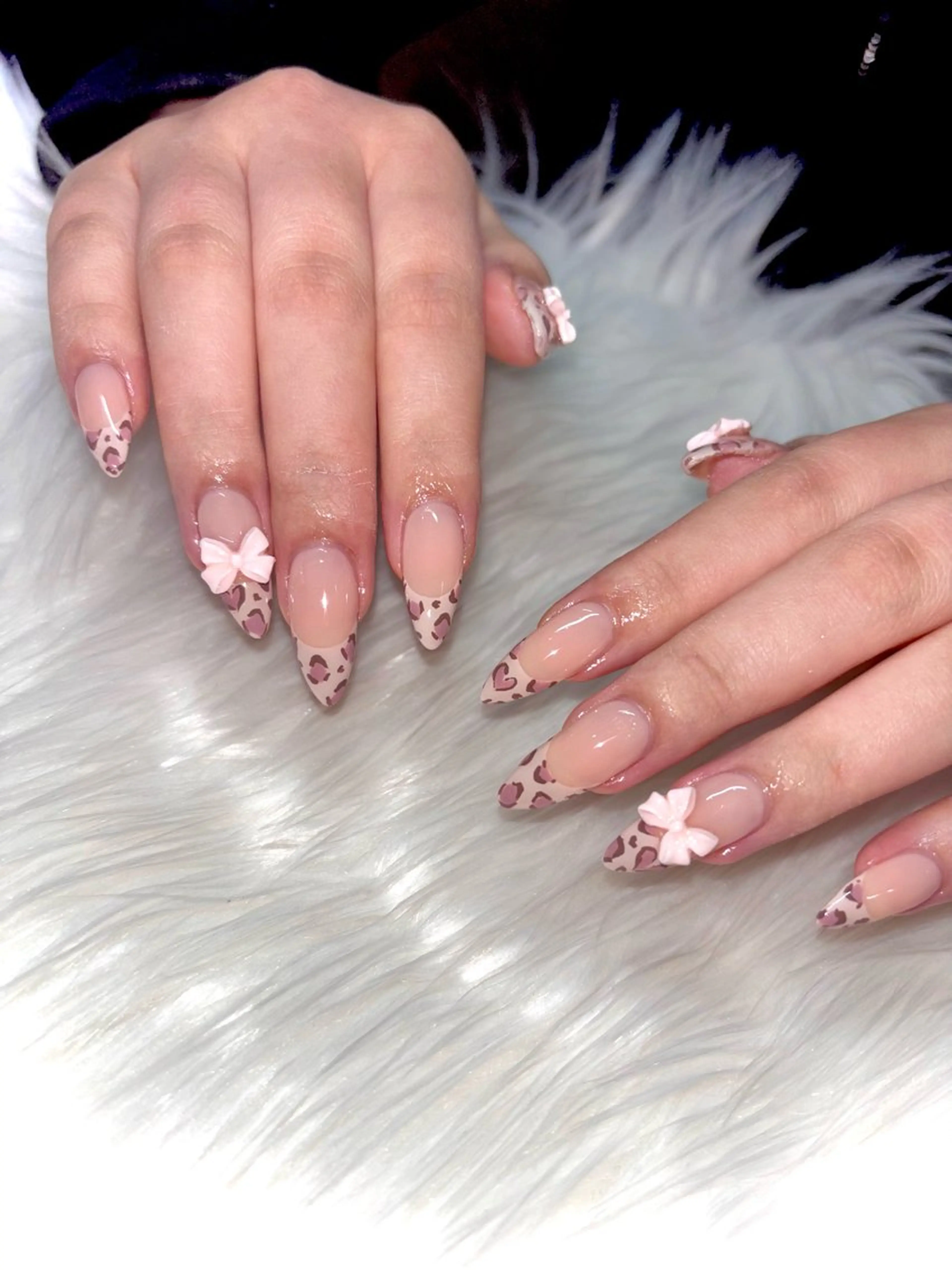 ネイル アニマル柄 フレンチネイル Dreamin' Nail salonのネイルデザイン