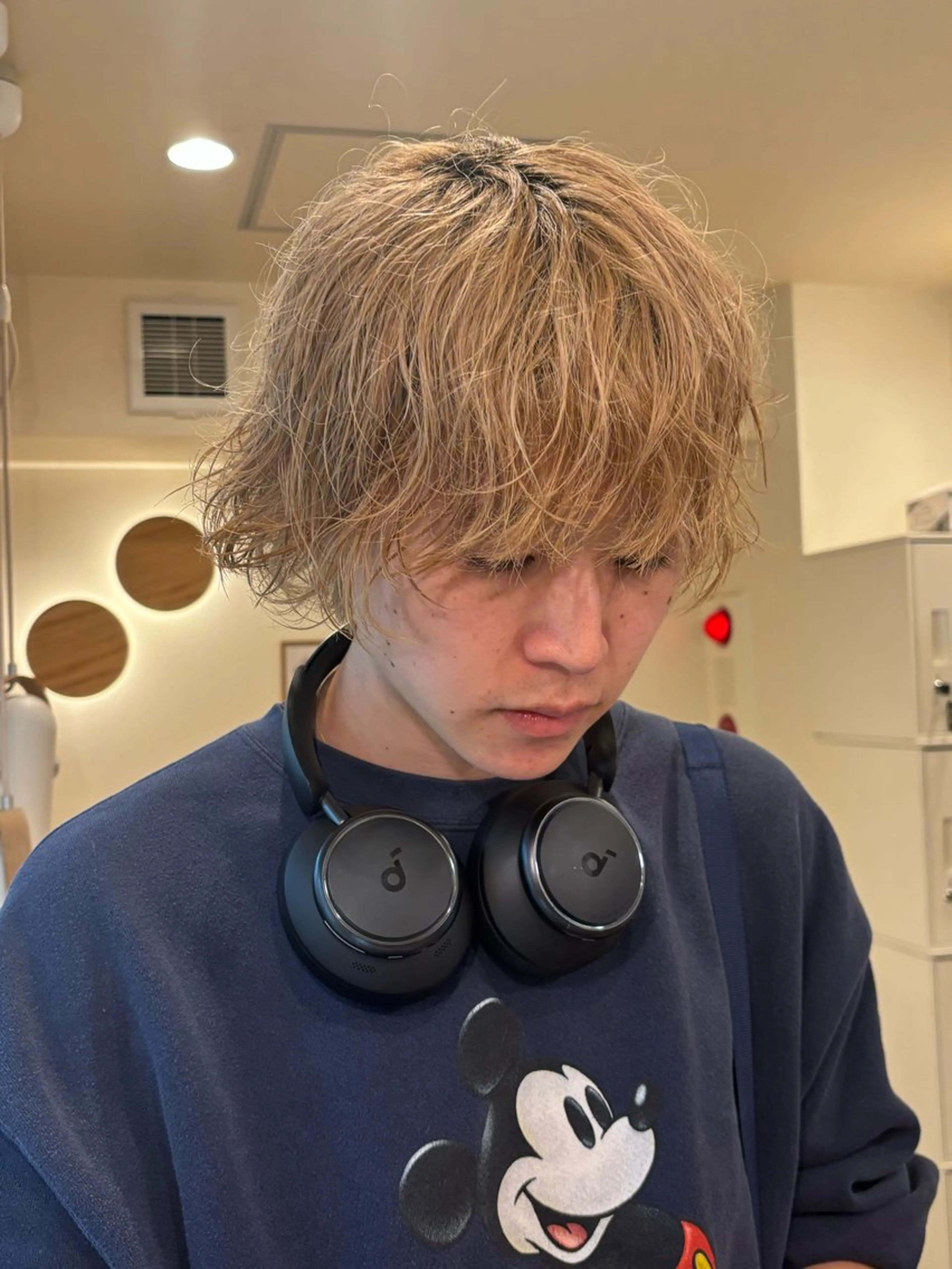 メンズ カット シンバヒナノ/パーマ レイヤー/髪質改善のヘアスタイル