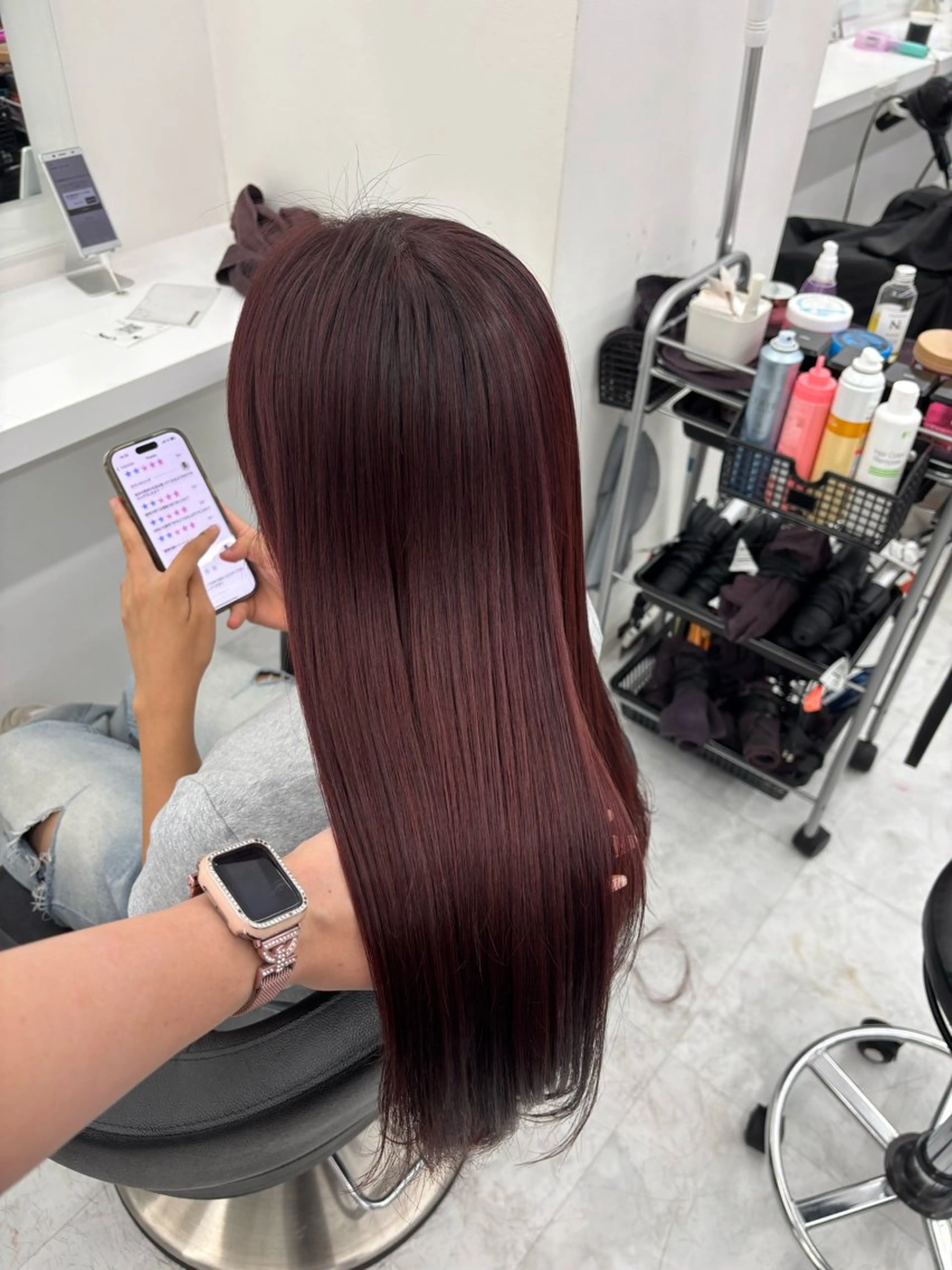 カラー かわいい艶髪🤍 れいな🤍のヘアスタイル