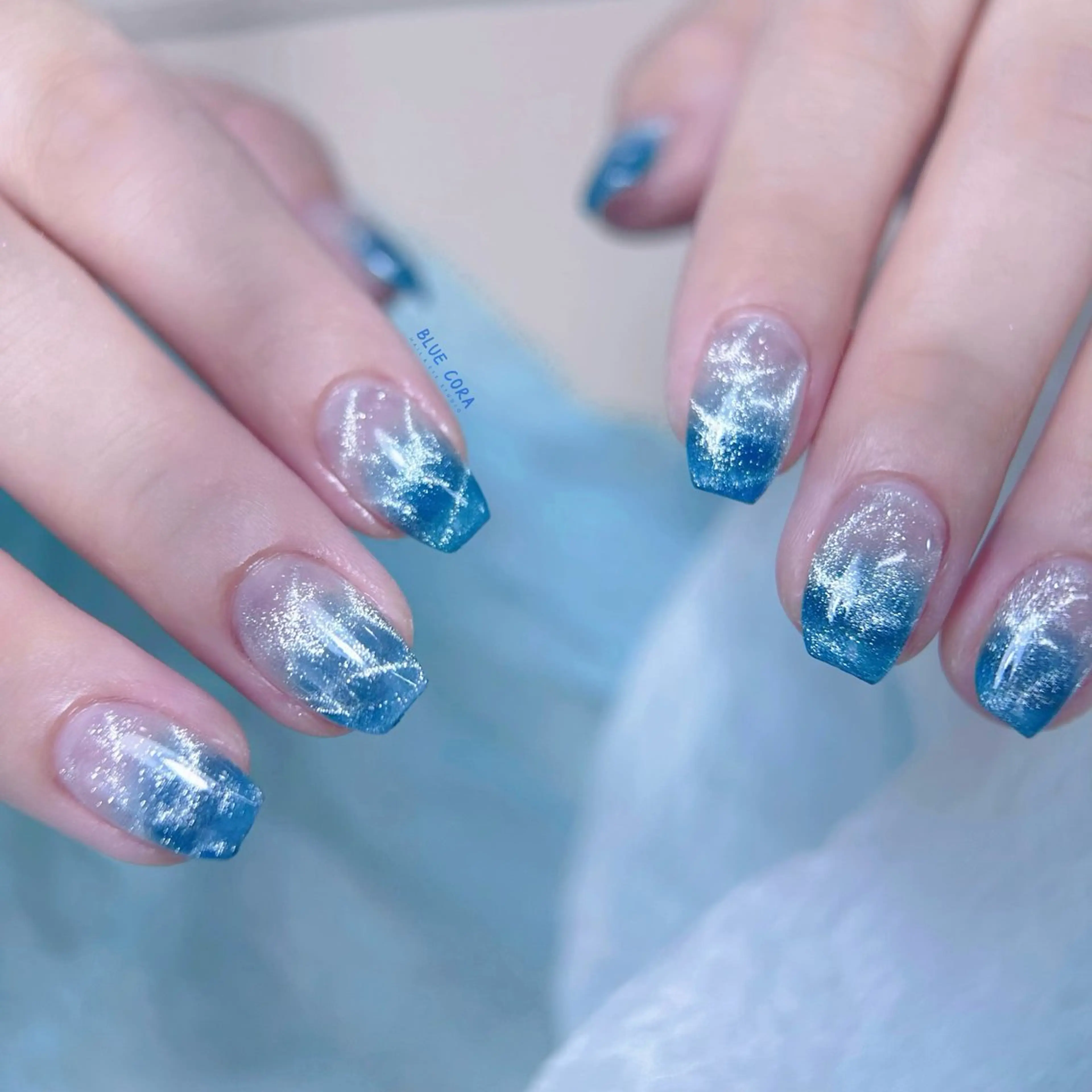 ネイル ハンドネイル ハンドケア BLUE CORAのネイルデザイン