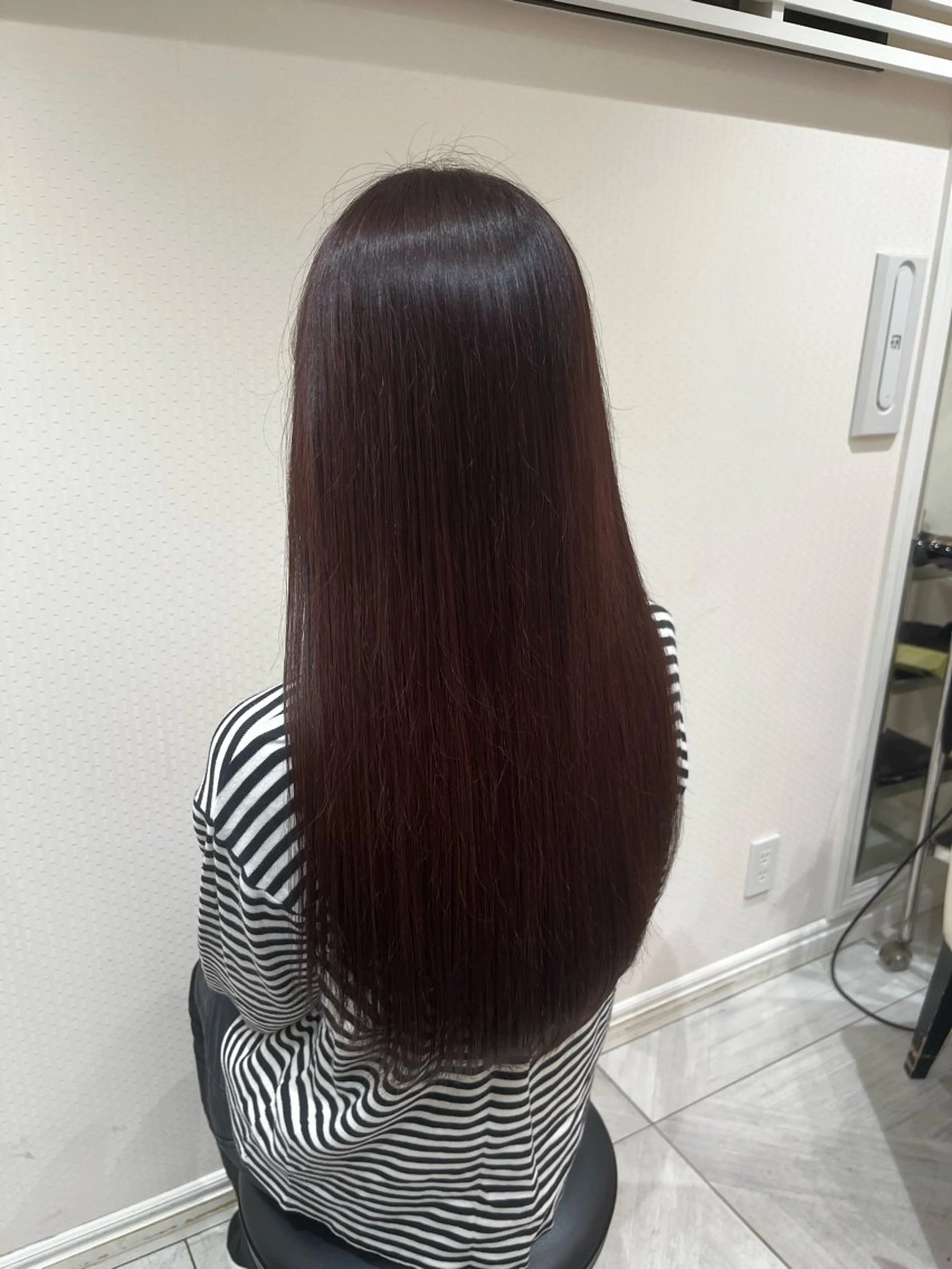 カラー ブリーチ ブラウンカラー ピンクカラー ヘアカラー 間島 叶のヘアスタイル