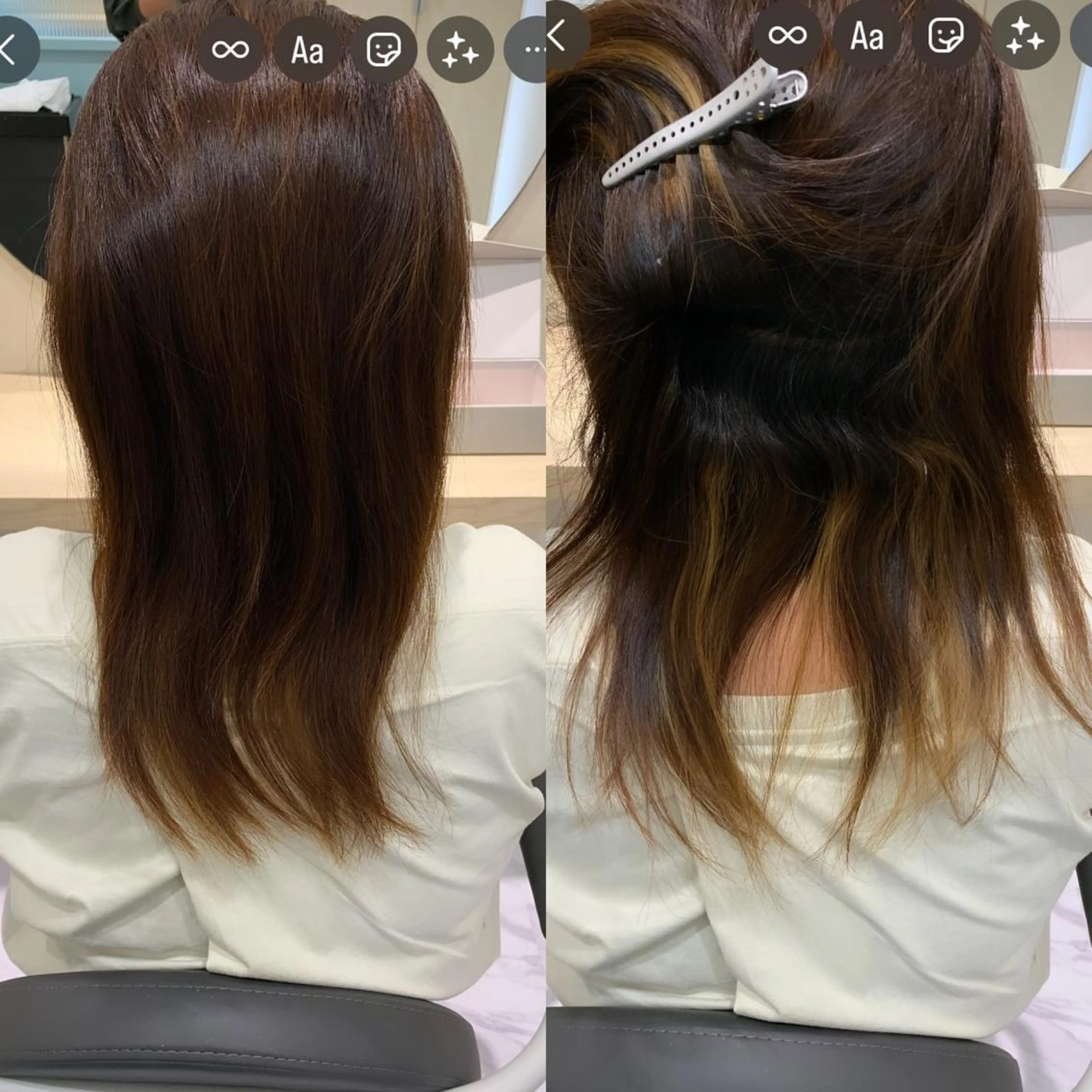 セミロング カット ヘアカラー トリートメント 丹野 圭太のヘアスタイル