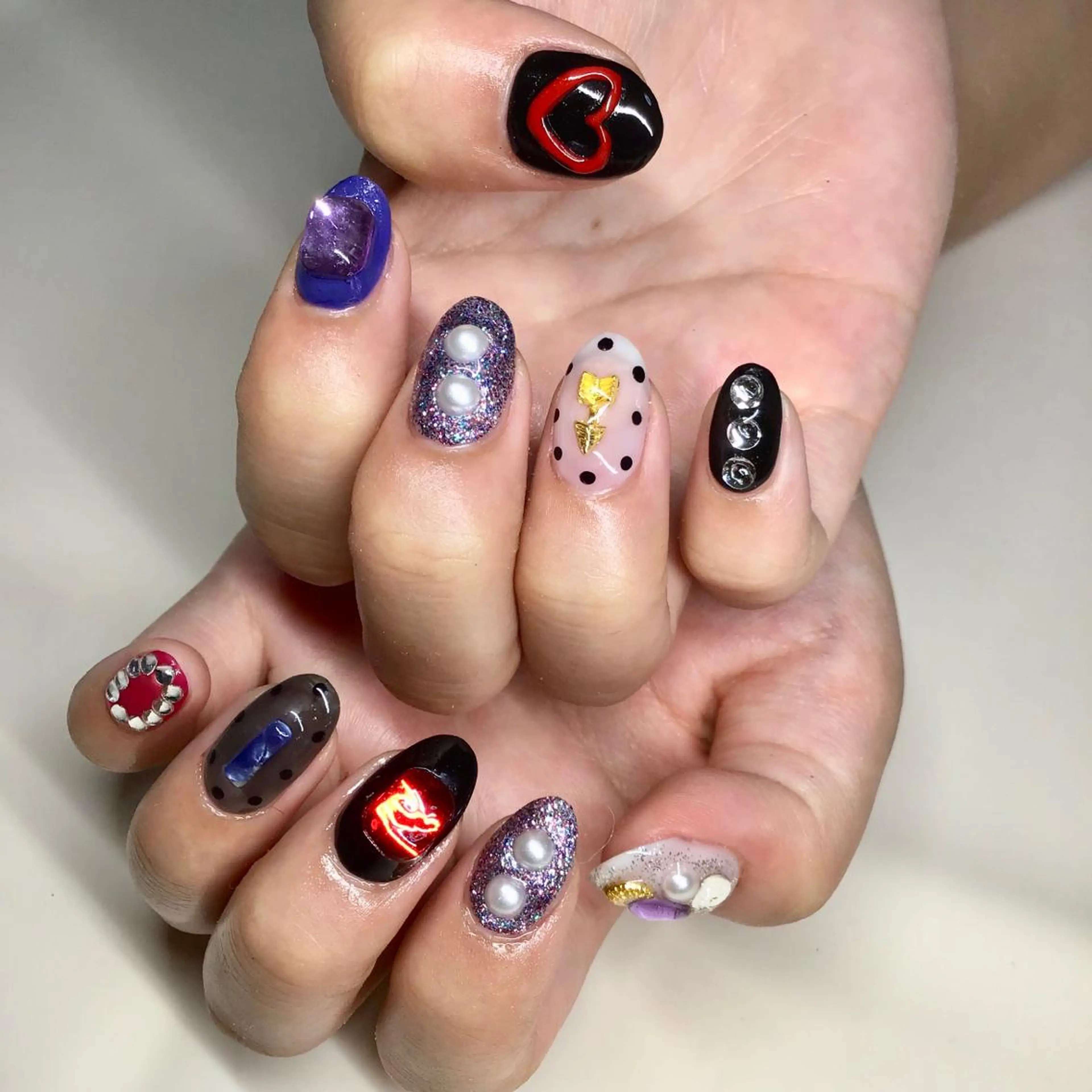 ロング ネイル 福田 加奈のネイルデザイン