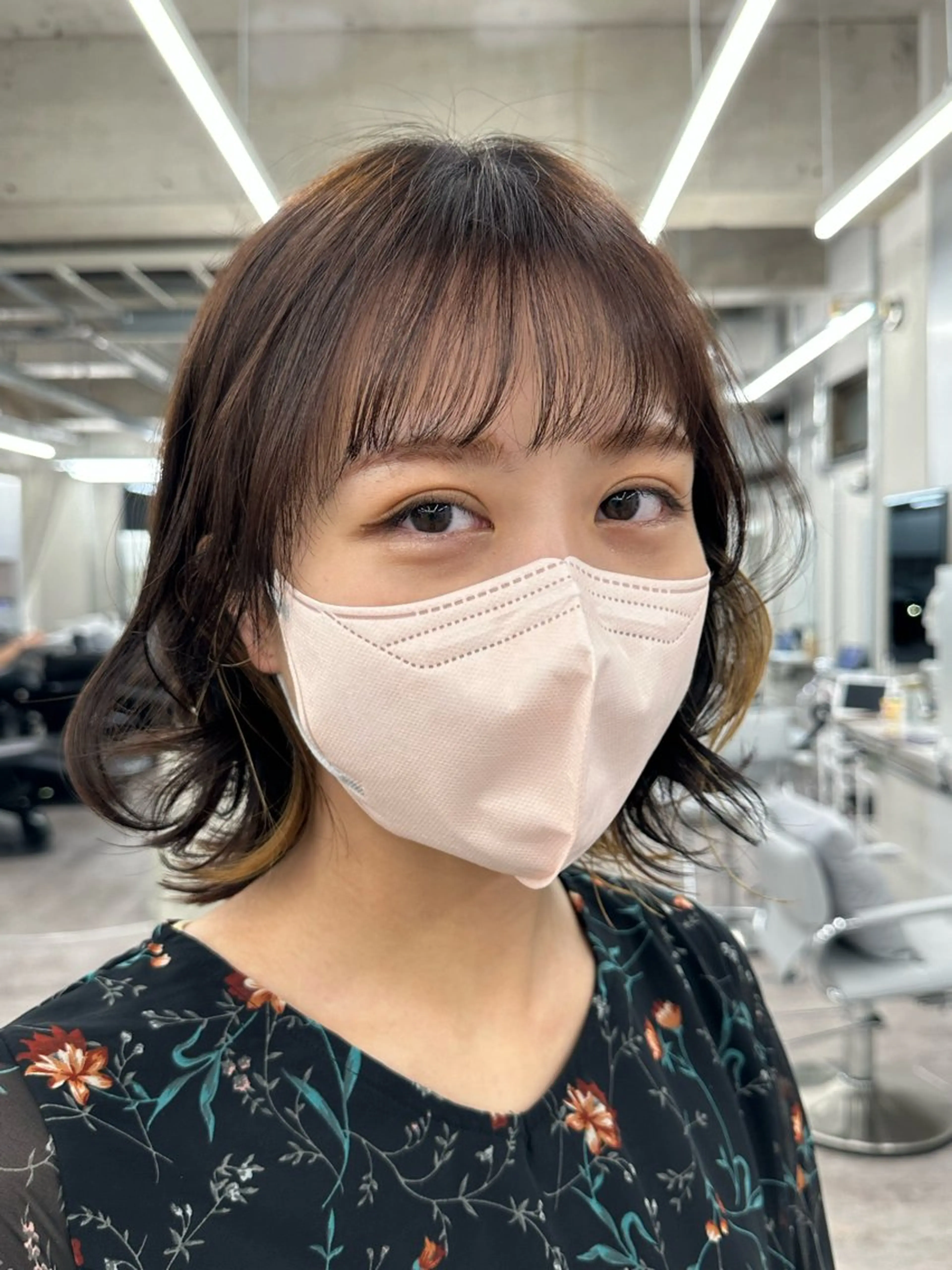 ミディアム ボブ arte pelo 辻のヘアスタイル