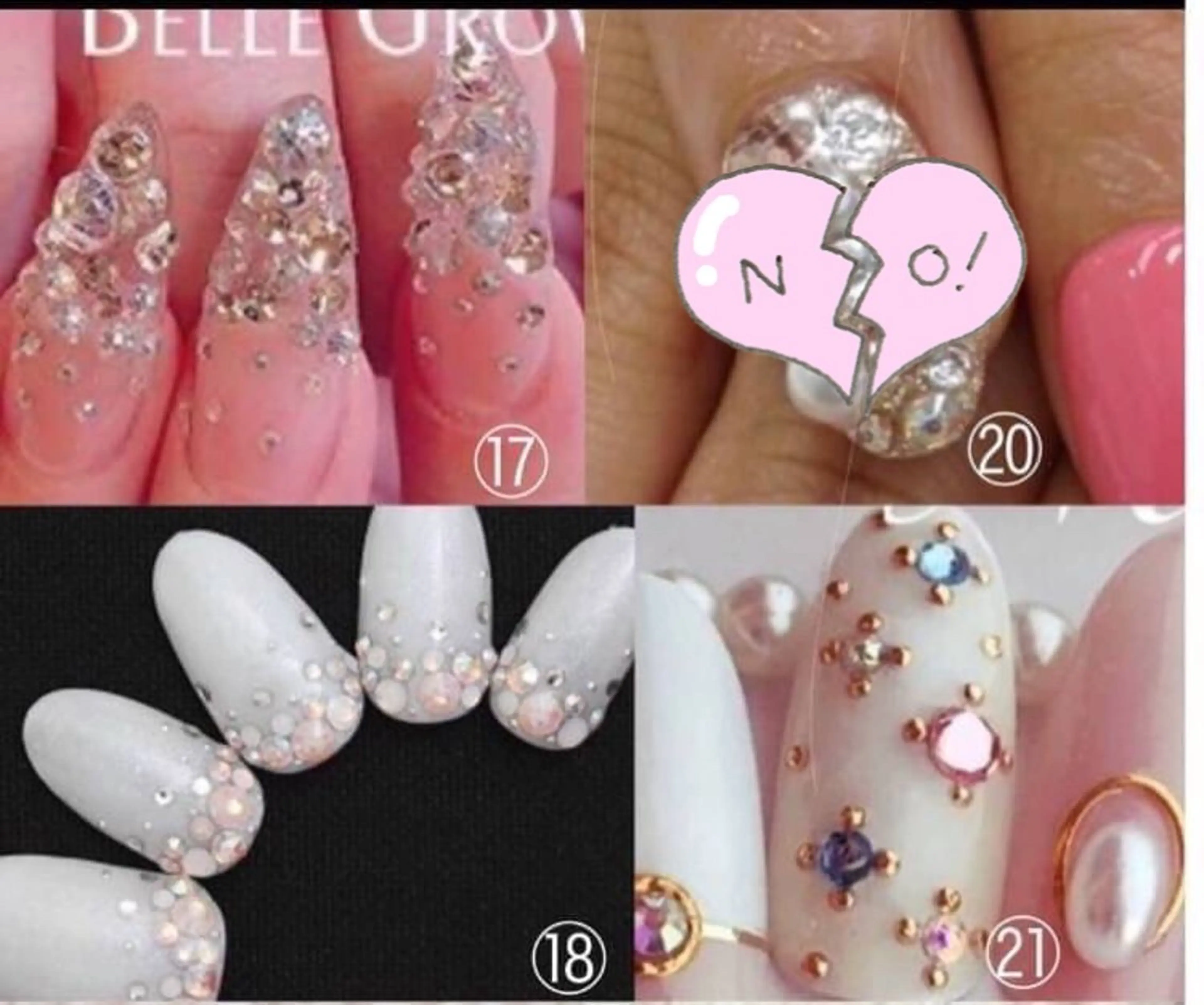 ネイル アートネイル ストーンネイル MAXKELLY TSUGUMIのネイルデザイン