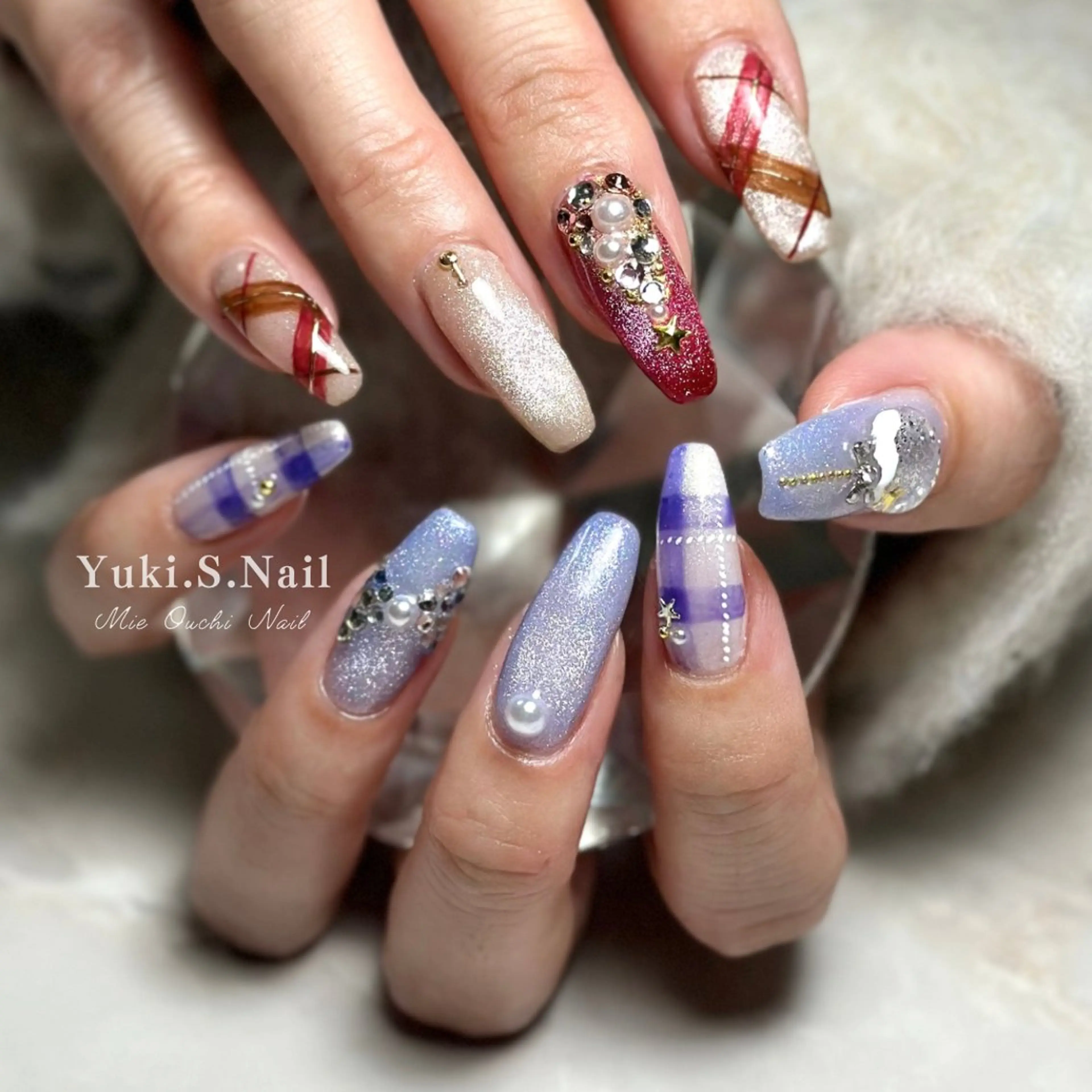 ロング ハンドネイル Yuki S.Nailのネイルデザイン