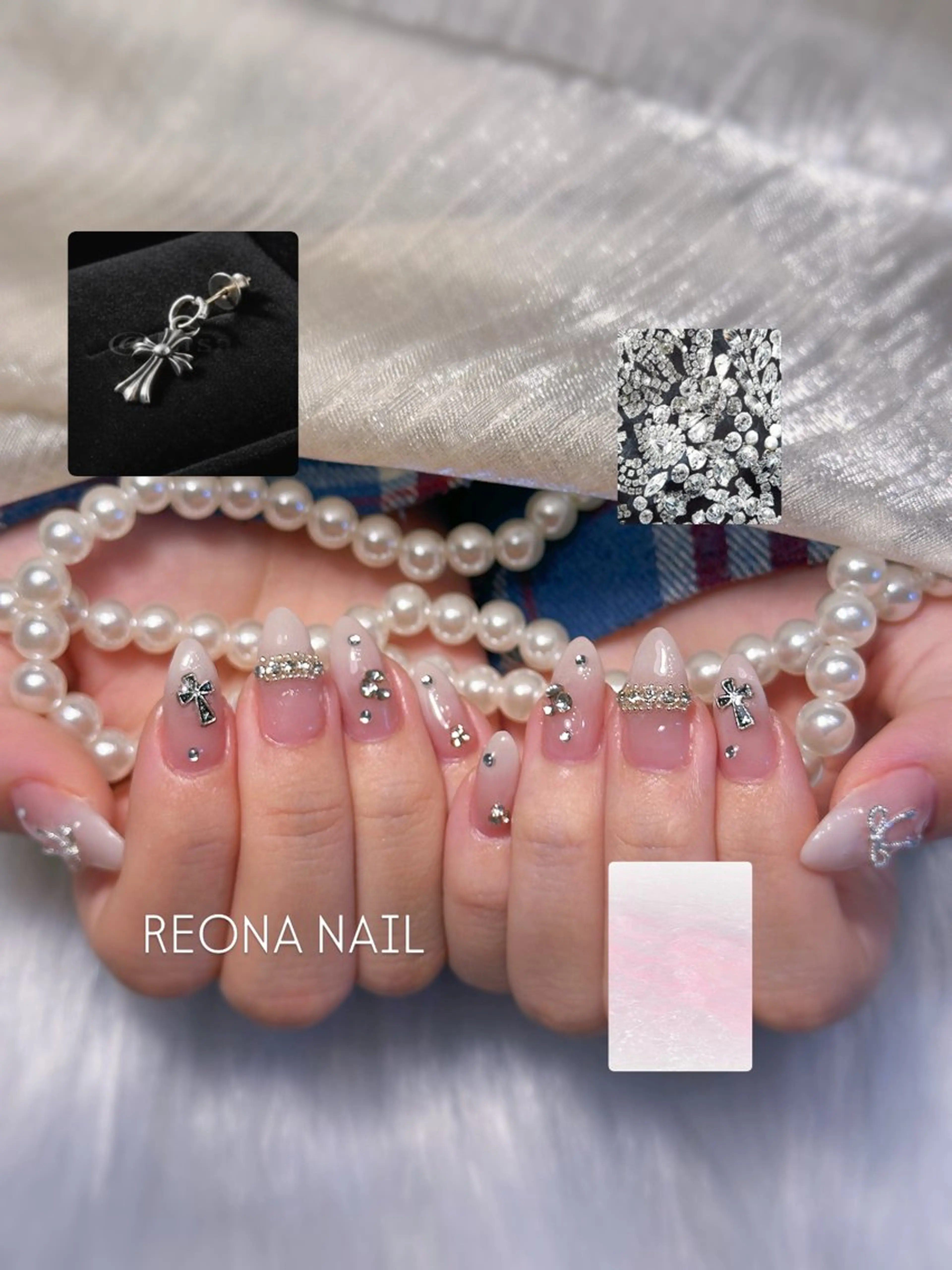 ネイル ジェルネイル ハート マグネットネイル ミラーネイル パラジェル ハンドネイル Reona Nailのネイルデザイン
