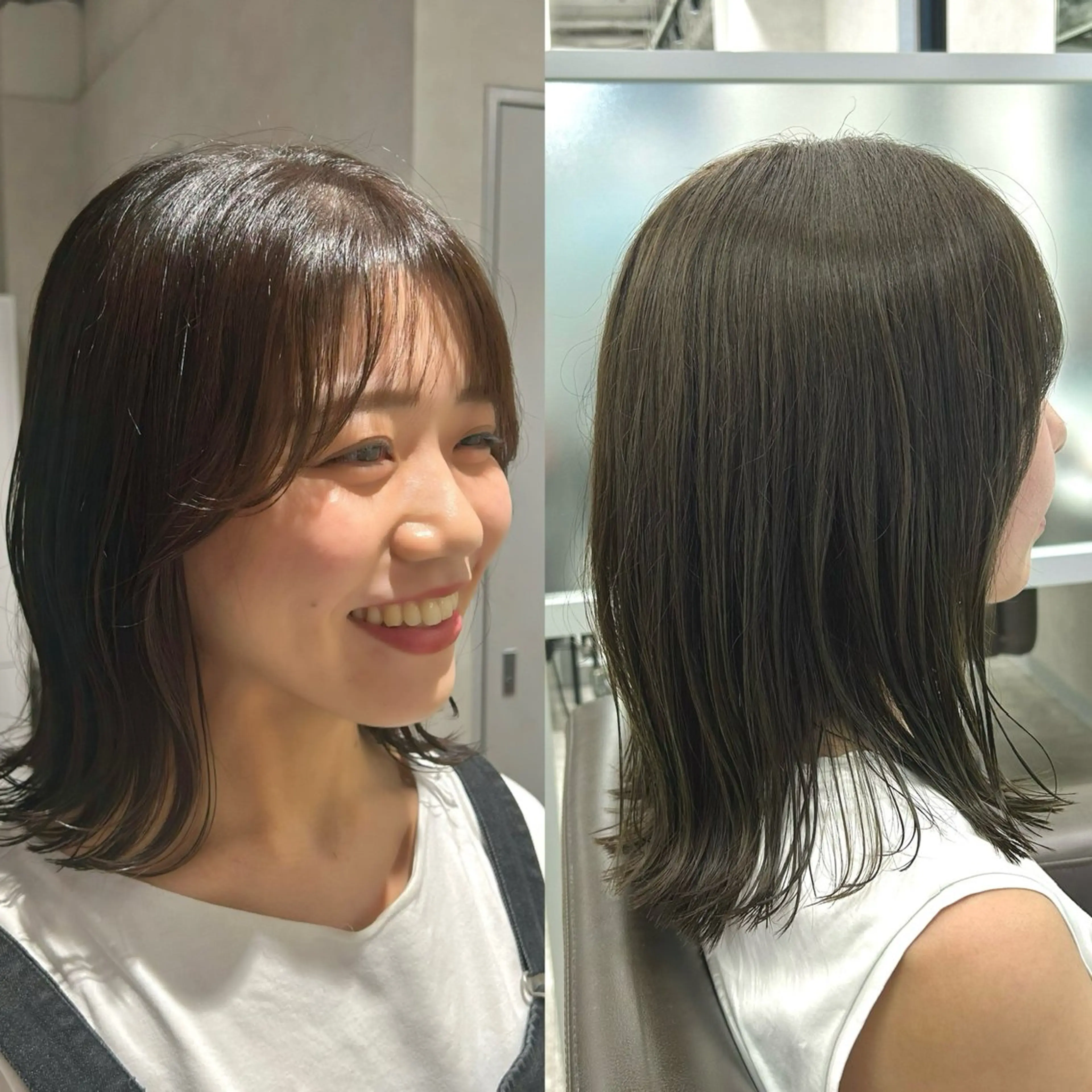 ミディアム 西梅田  トウマ モデル募集中‼️のヘアスタイル