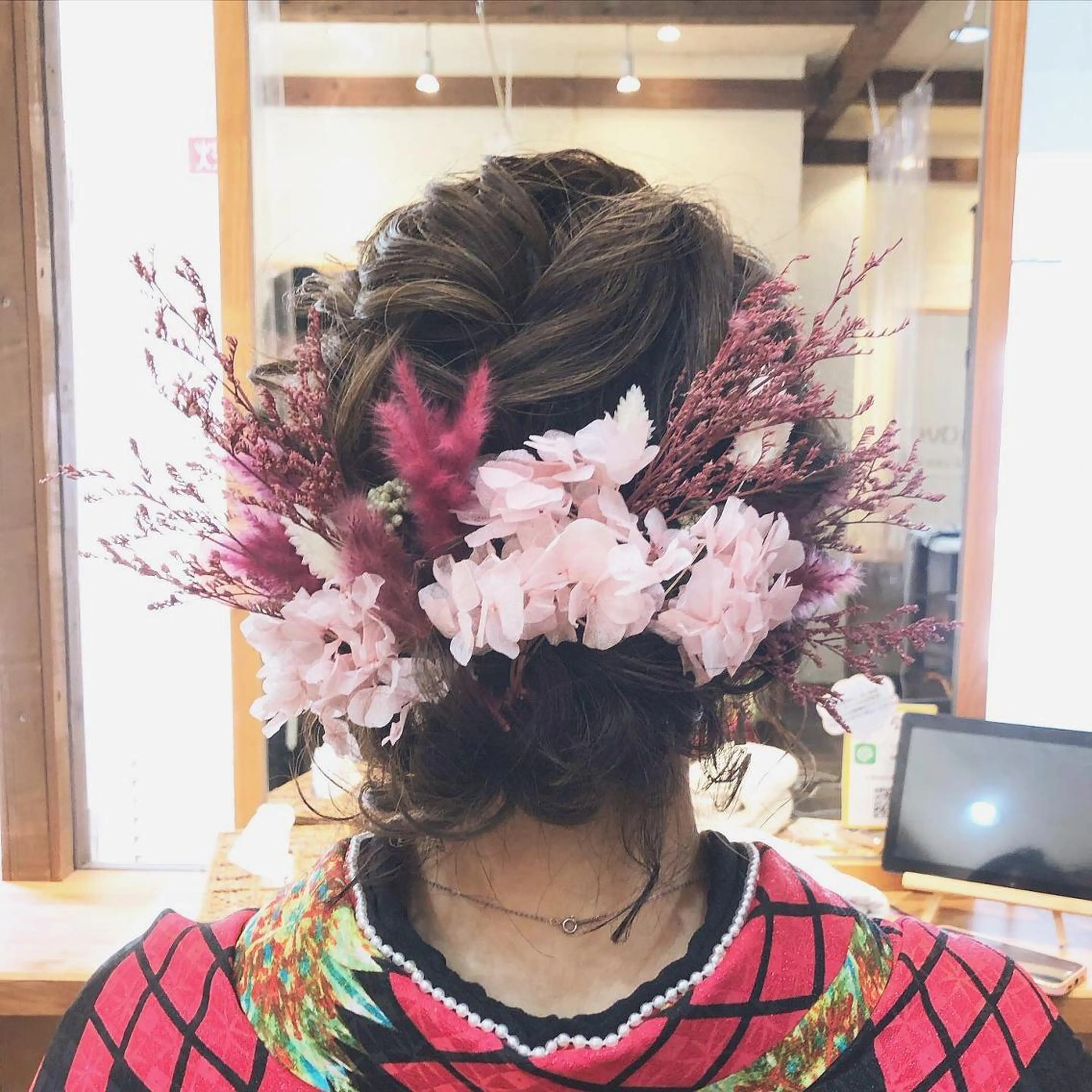 セミロング カラー ヘアアレンジ 卒業式のヘアスタイル ✨🌿大人可愛い愛さ れhair🌿✨松本のヘアスタイル