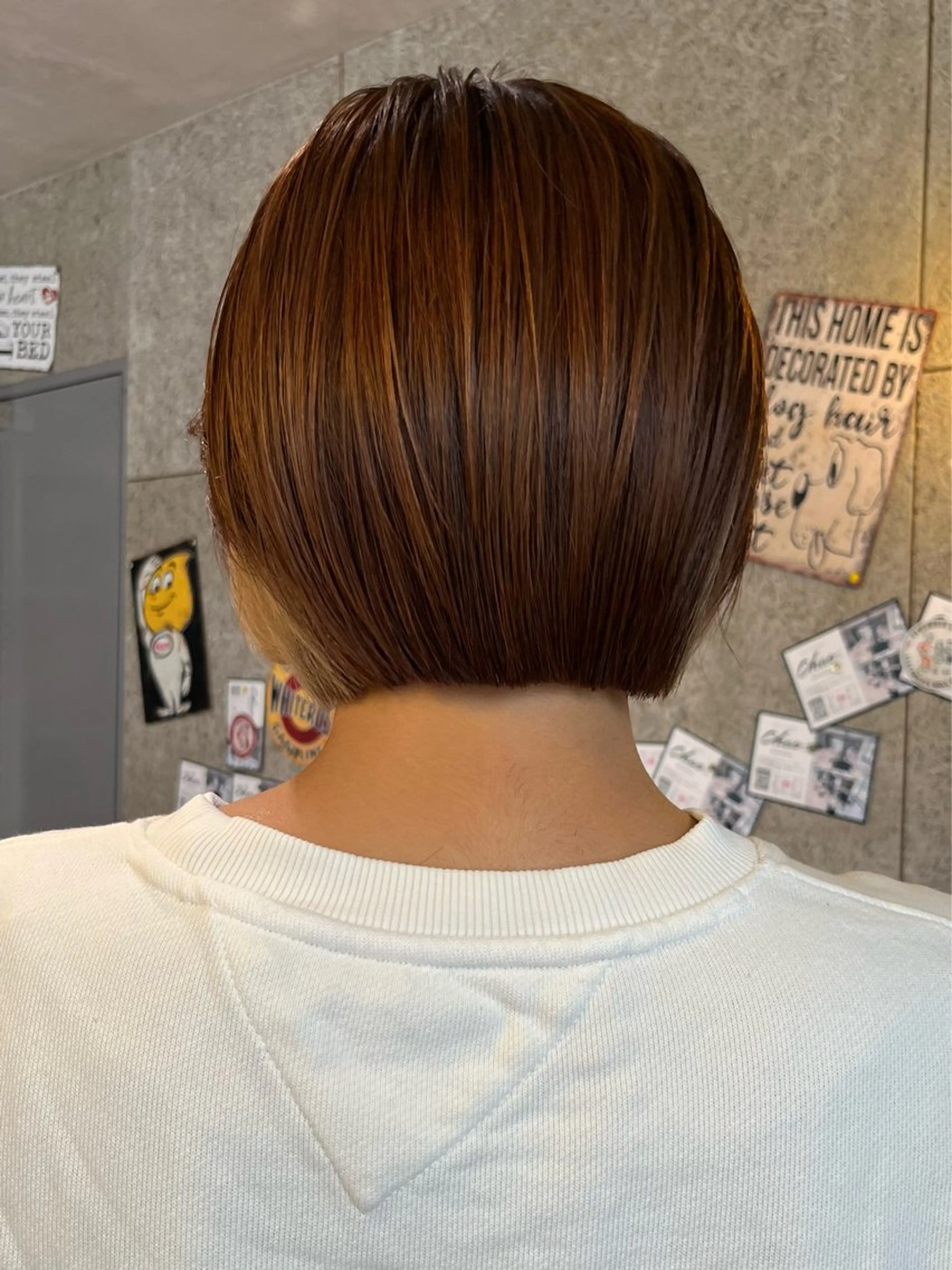 ショート ボブ/ハイトーン/ 岡山駅/別曽遥也のヘアスタイル