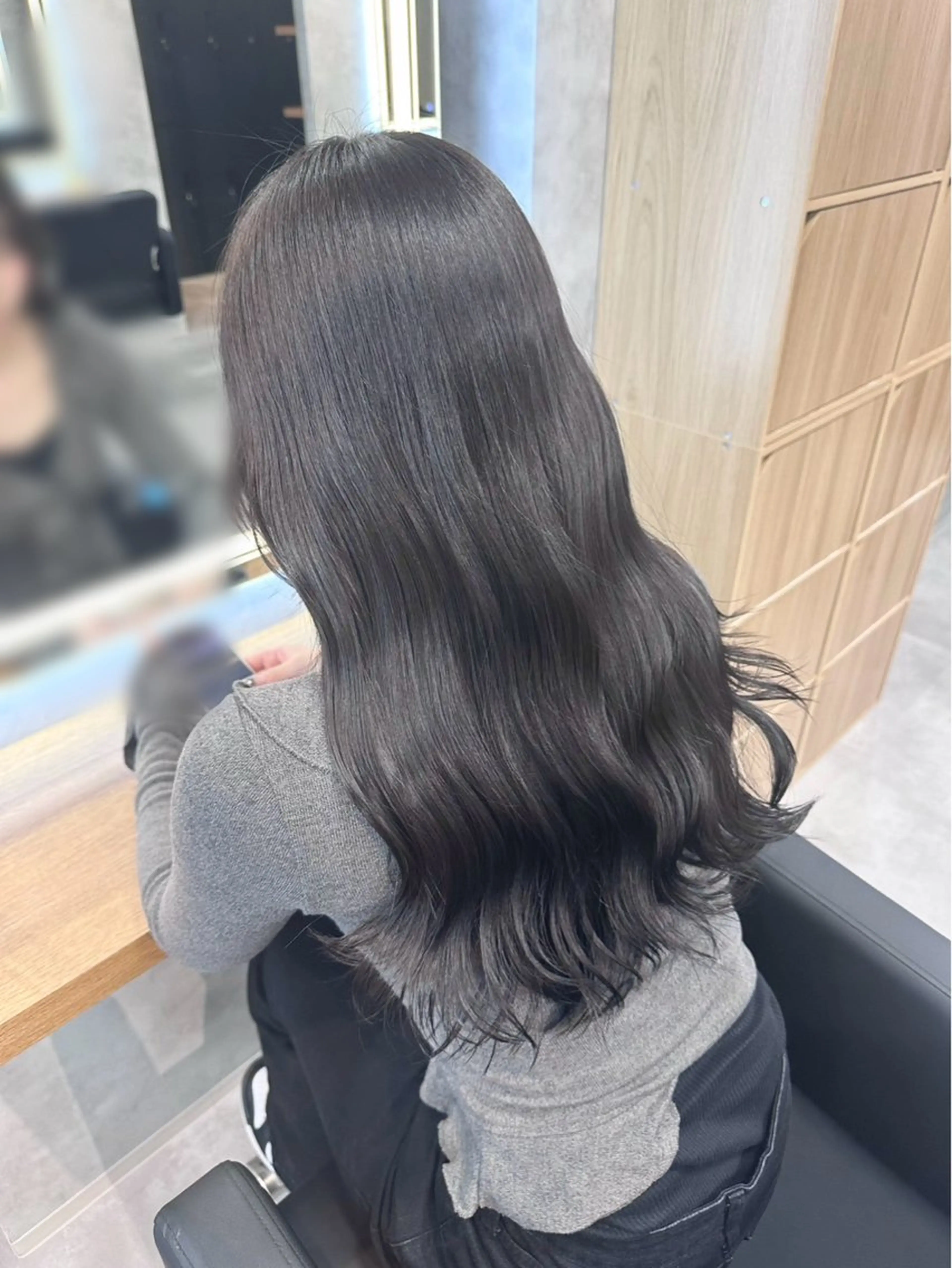 ロング ヘアカラー トリートメント ヘアセット 透明感/韓国カラー RENA🤎のヘアスタイル