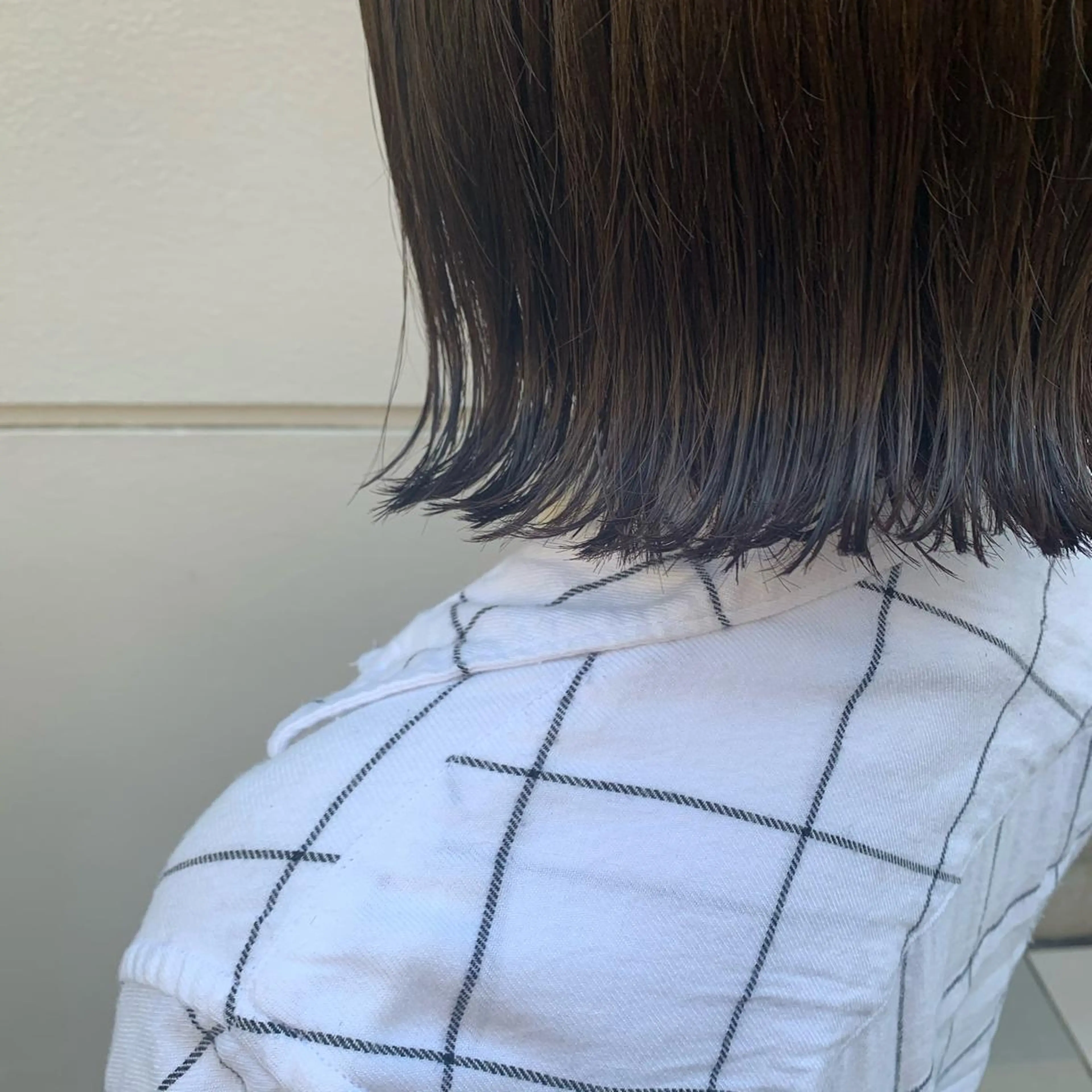 ショート カラー ヘアアレンジ SALOWIN藤沢店所属・サナ🌱 切りっぱなしボブのヘアスタイル