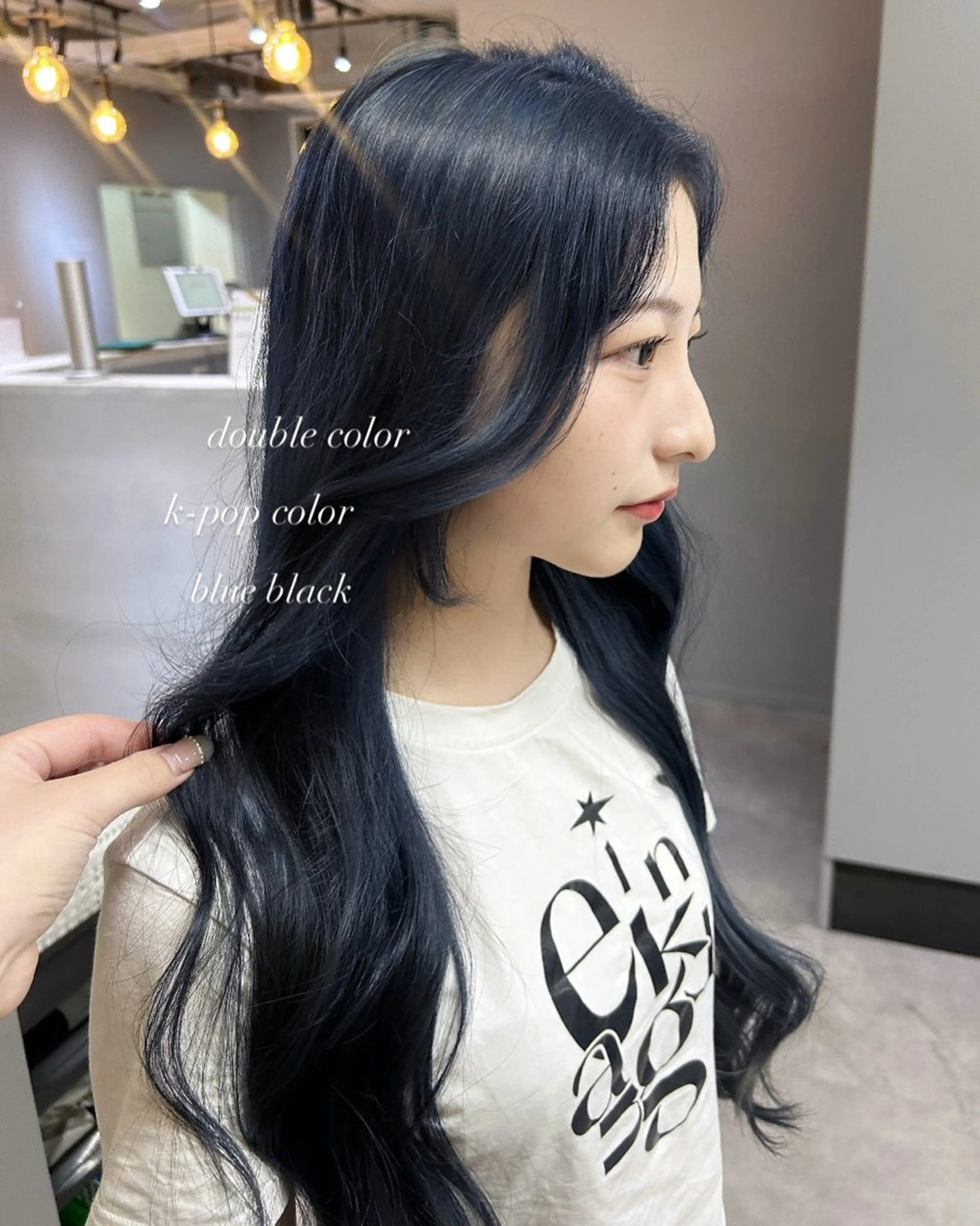 ロング カラー ブルーカラー ヘアカラー トリートメント 似合わせ🎀 Miku♡のヘアスタイル