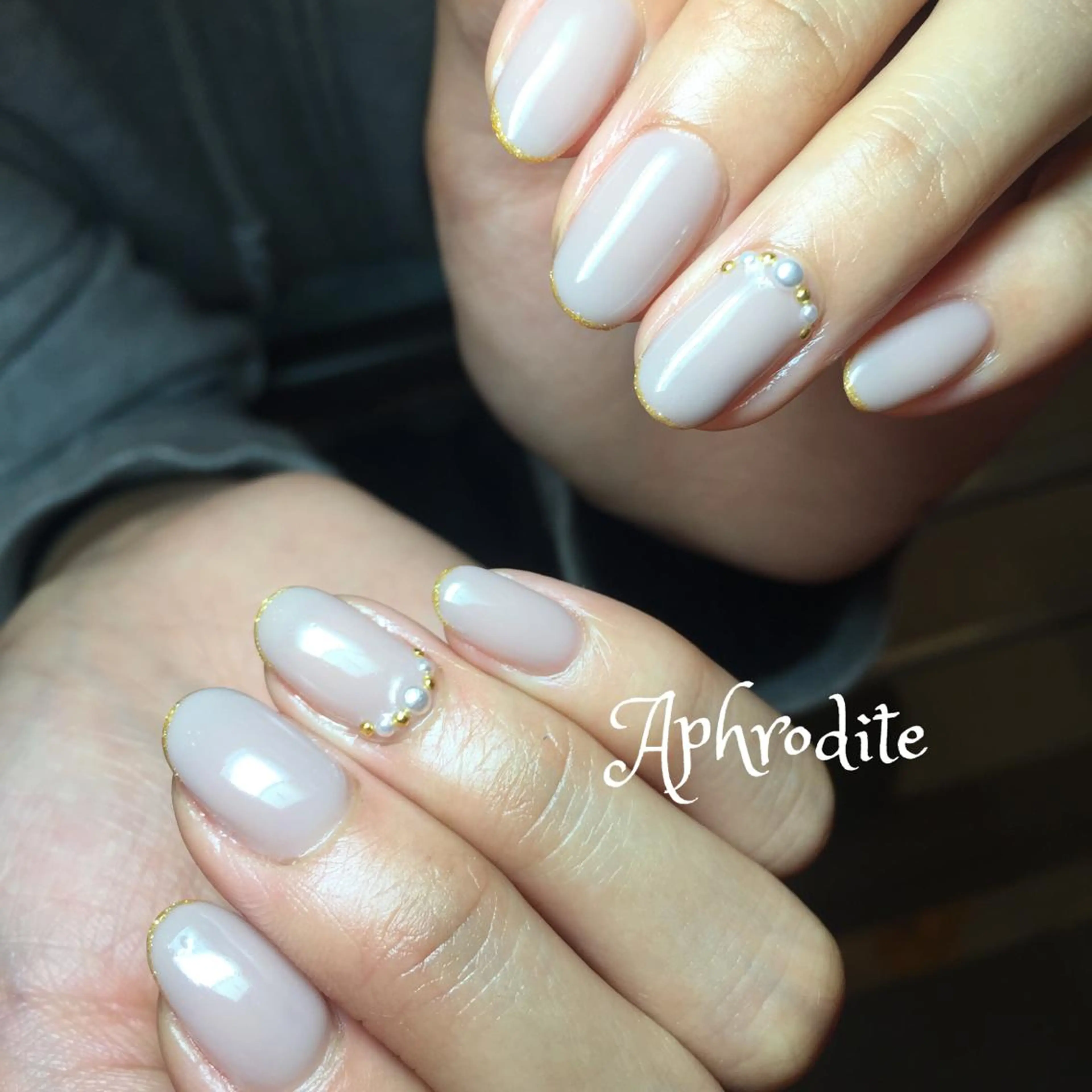 ネイル シンプルネイル Aphrodite パラジェル認定サロンのネイルデザイン