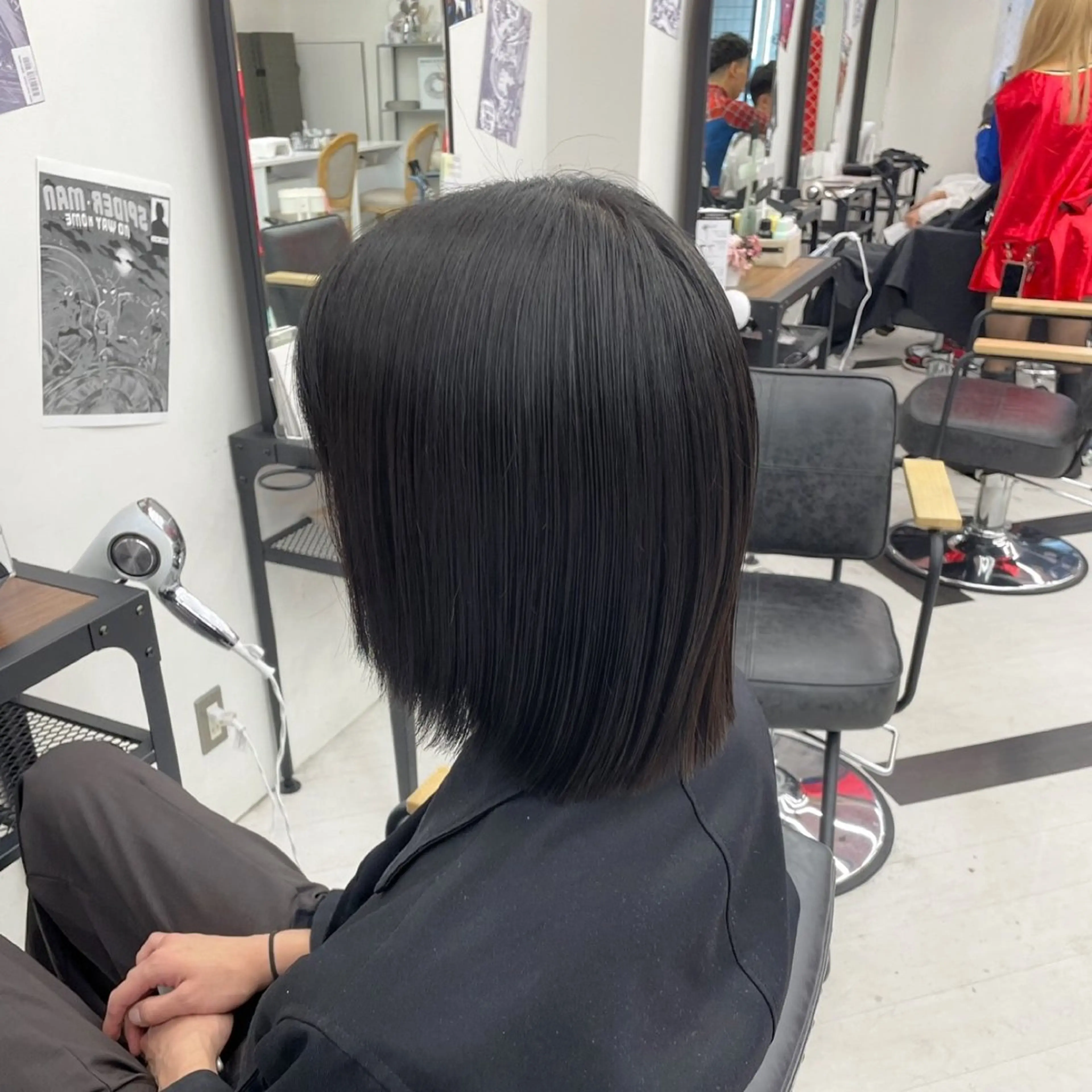 セミロング カラー パーマ ヘアアレンジ メンズ 酸性ストレート ストレートパーマ mona/ ストレートスタイル✨のヘアスタイル