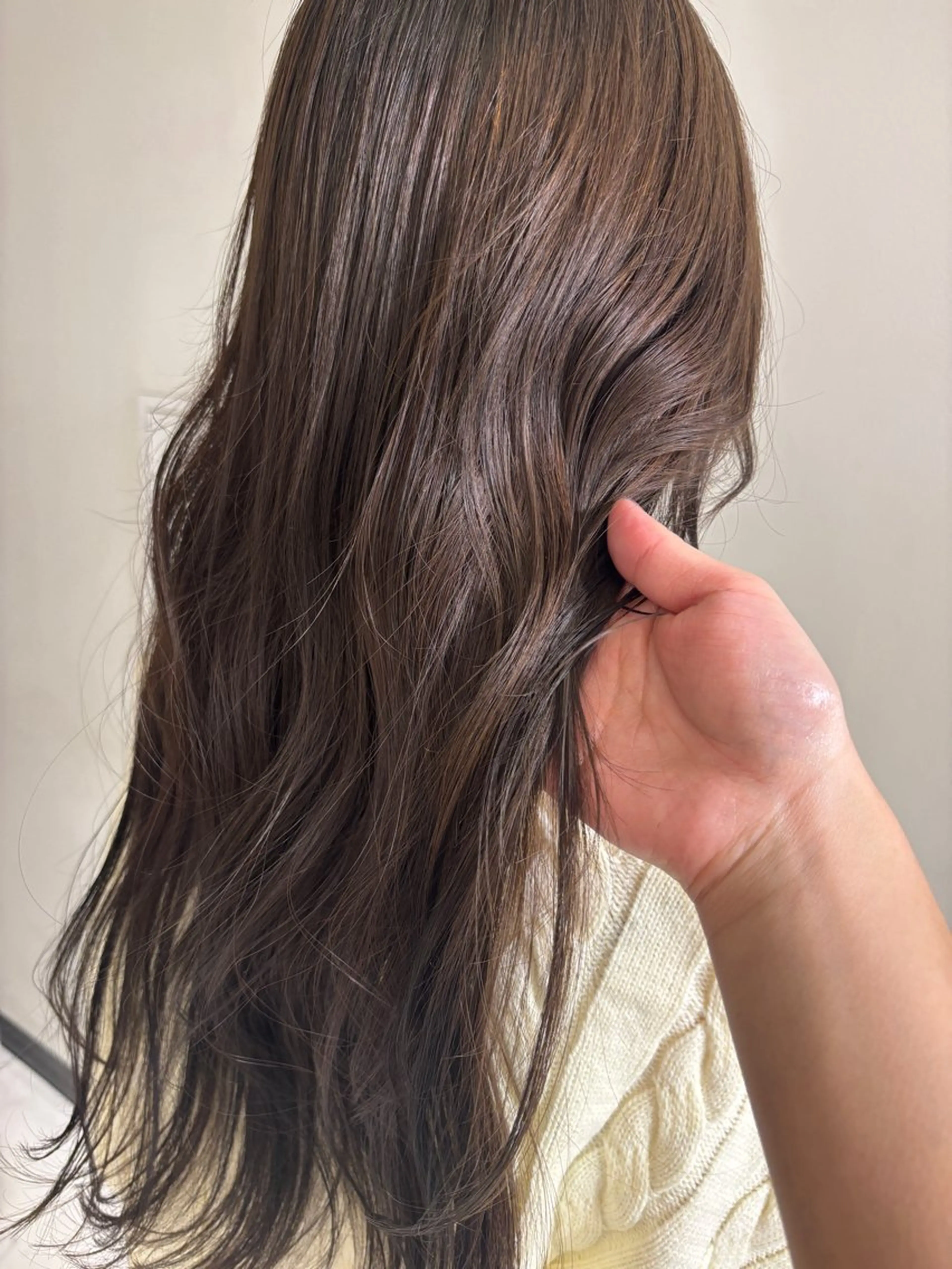 ロング カラー グレージュ オレンジ Halo所属・玖須　綾音 /柔らかい海外ヘア♡のヘアスタイル