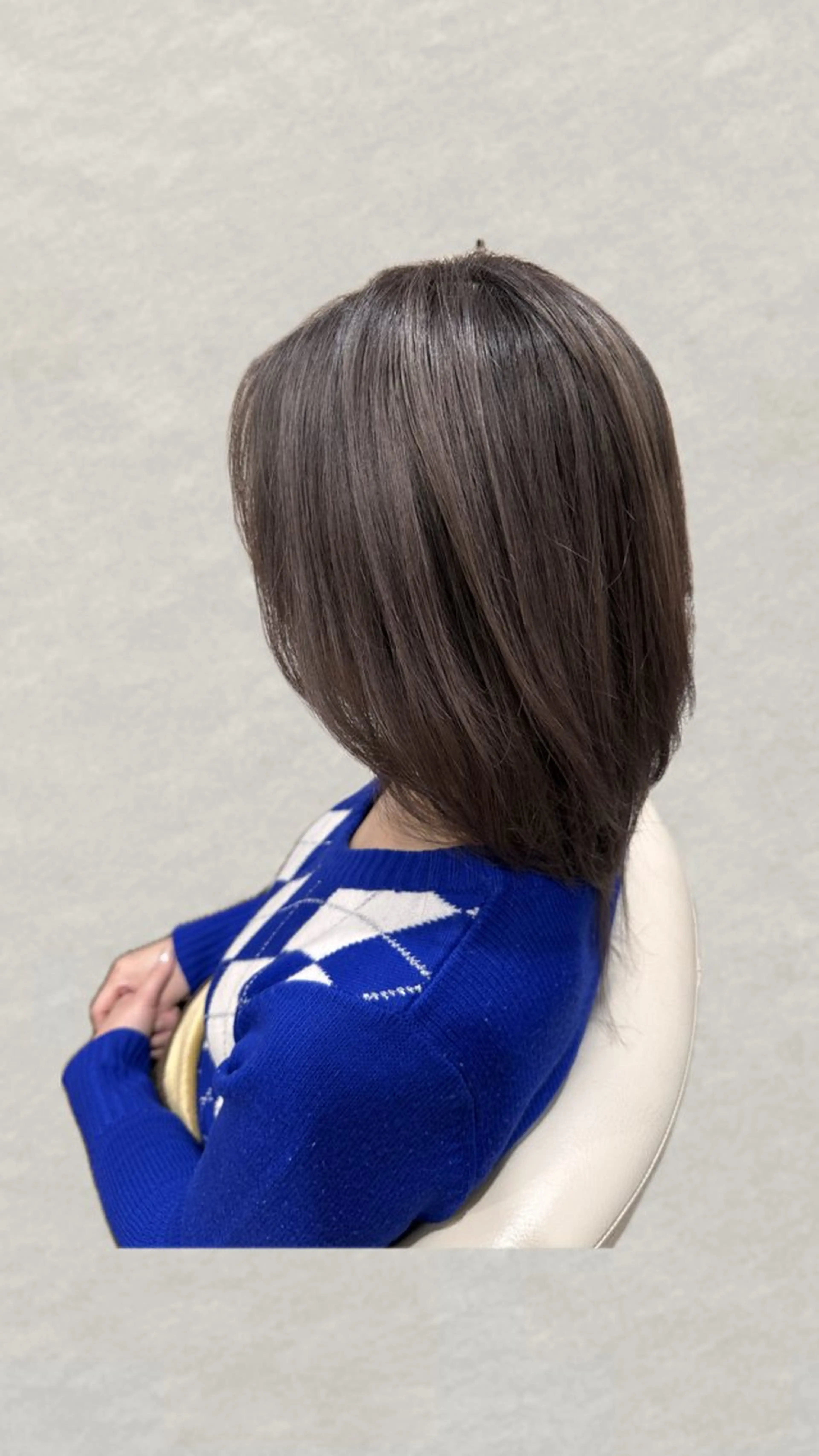 ミディアム カラー バレイヤージュ レイヤーカット アメイジングヘアー 千歳店　福嶋のヘアスタイル