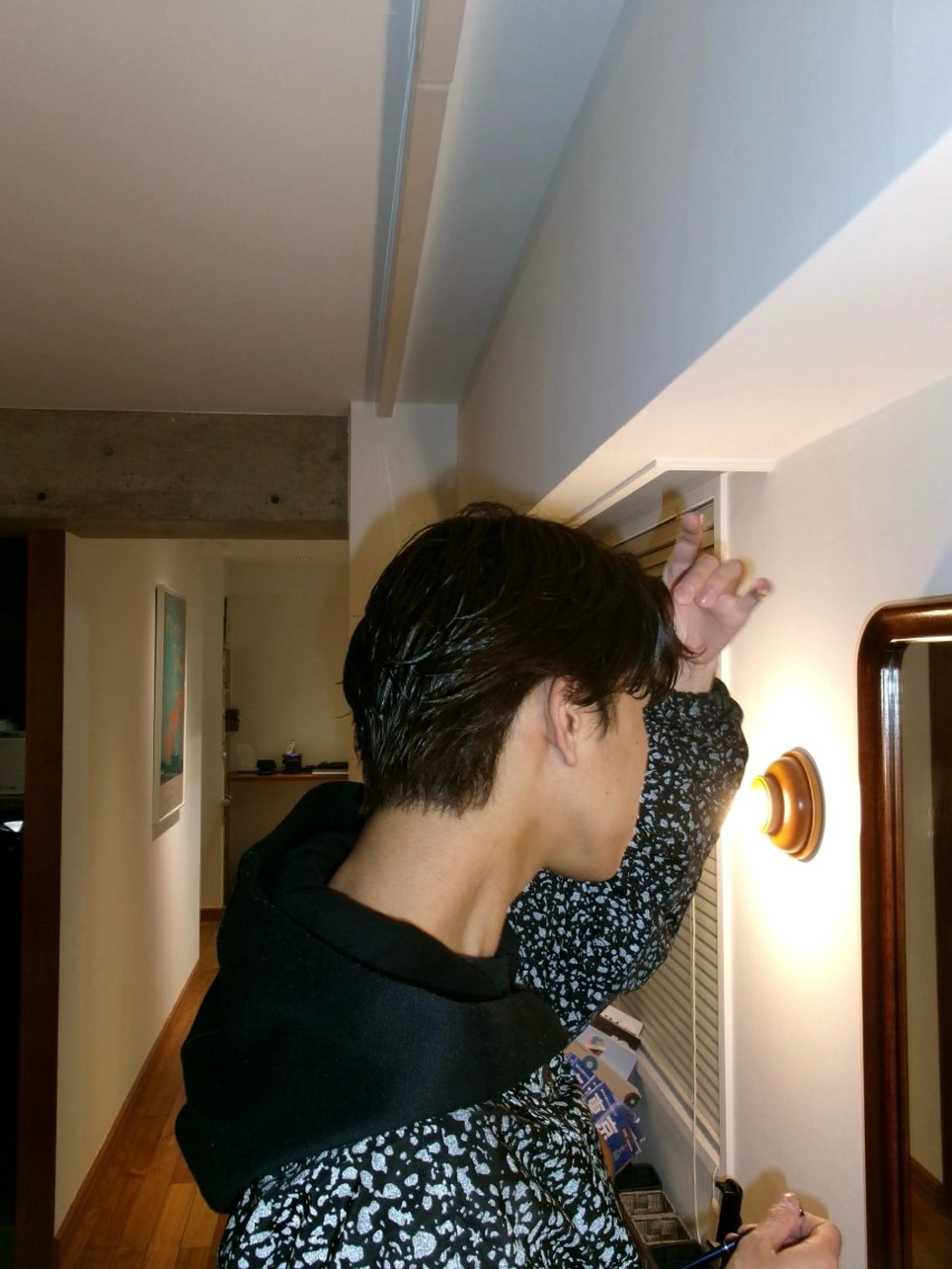 ショート メンズ センターパート メンズカット 髙橋創のヘアスタイル