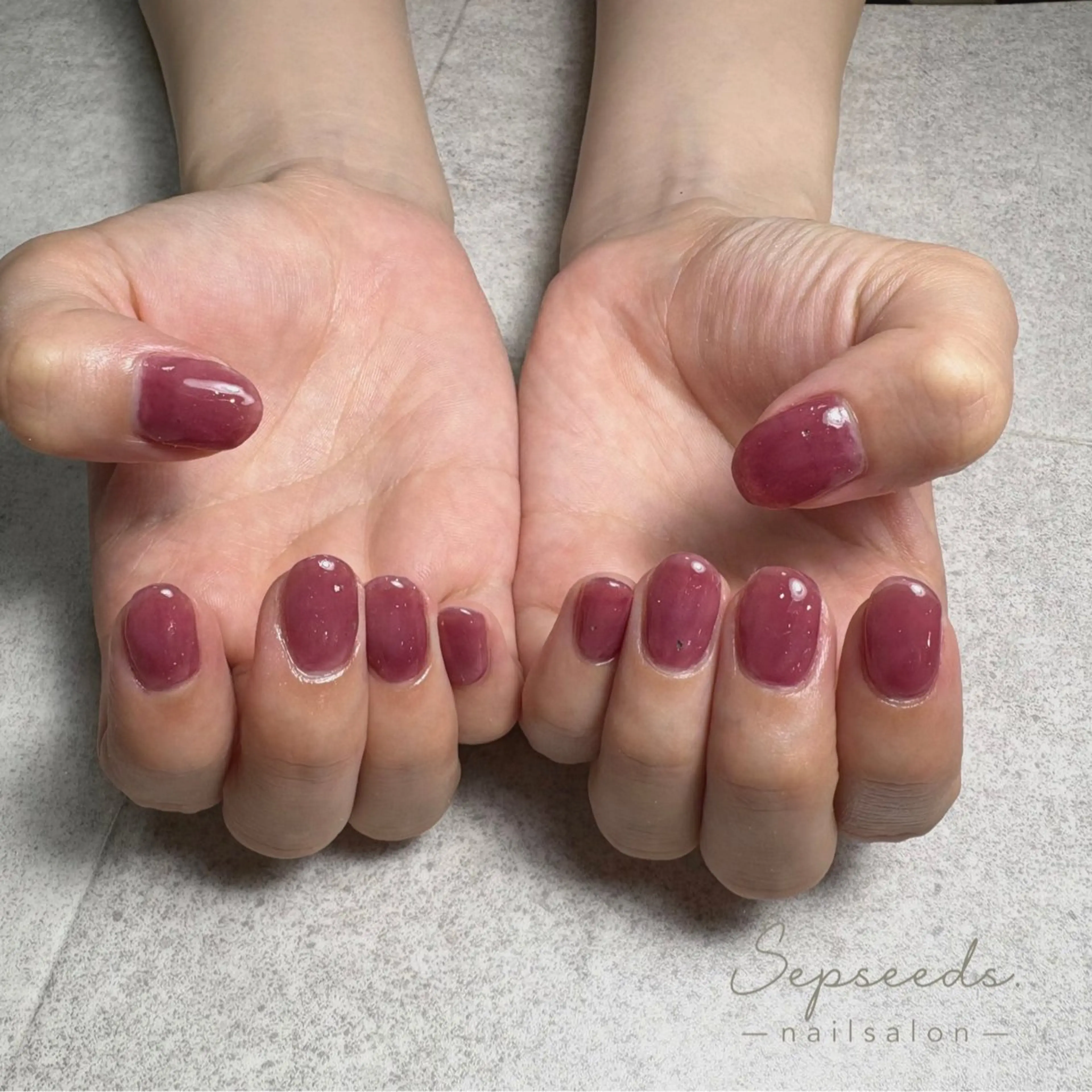 ネイル ワンカラーネイル Sepseeds. 🌱朝9時～OK🤲のネイルデザイン