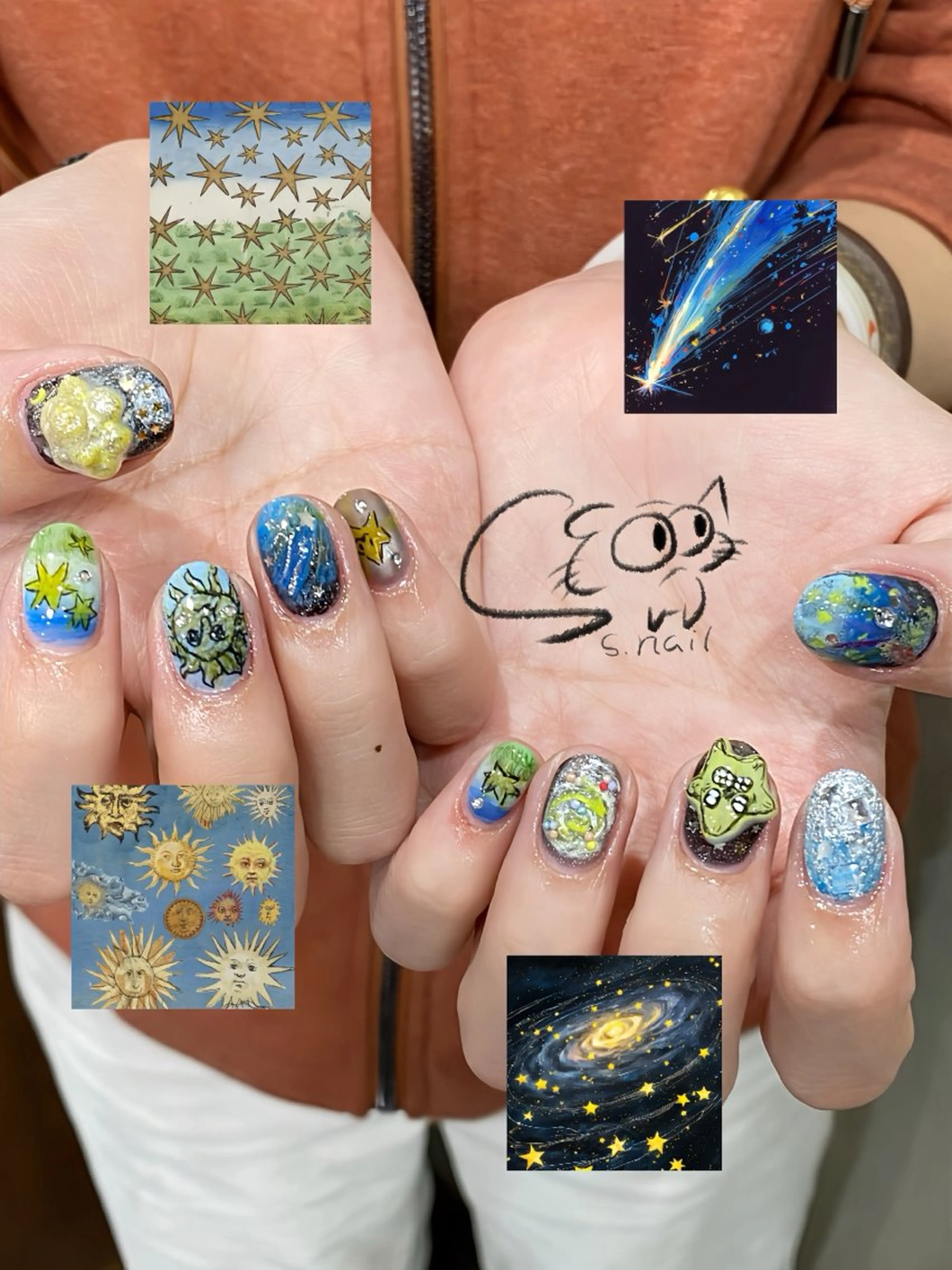 ネイル アートネイル チークネイル フレンチネイル グラデーション マグネットネイル S.nail _のネイルデザイン