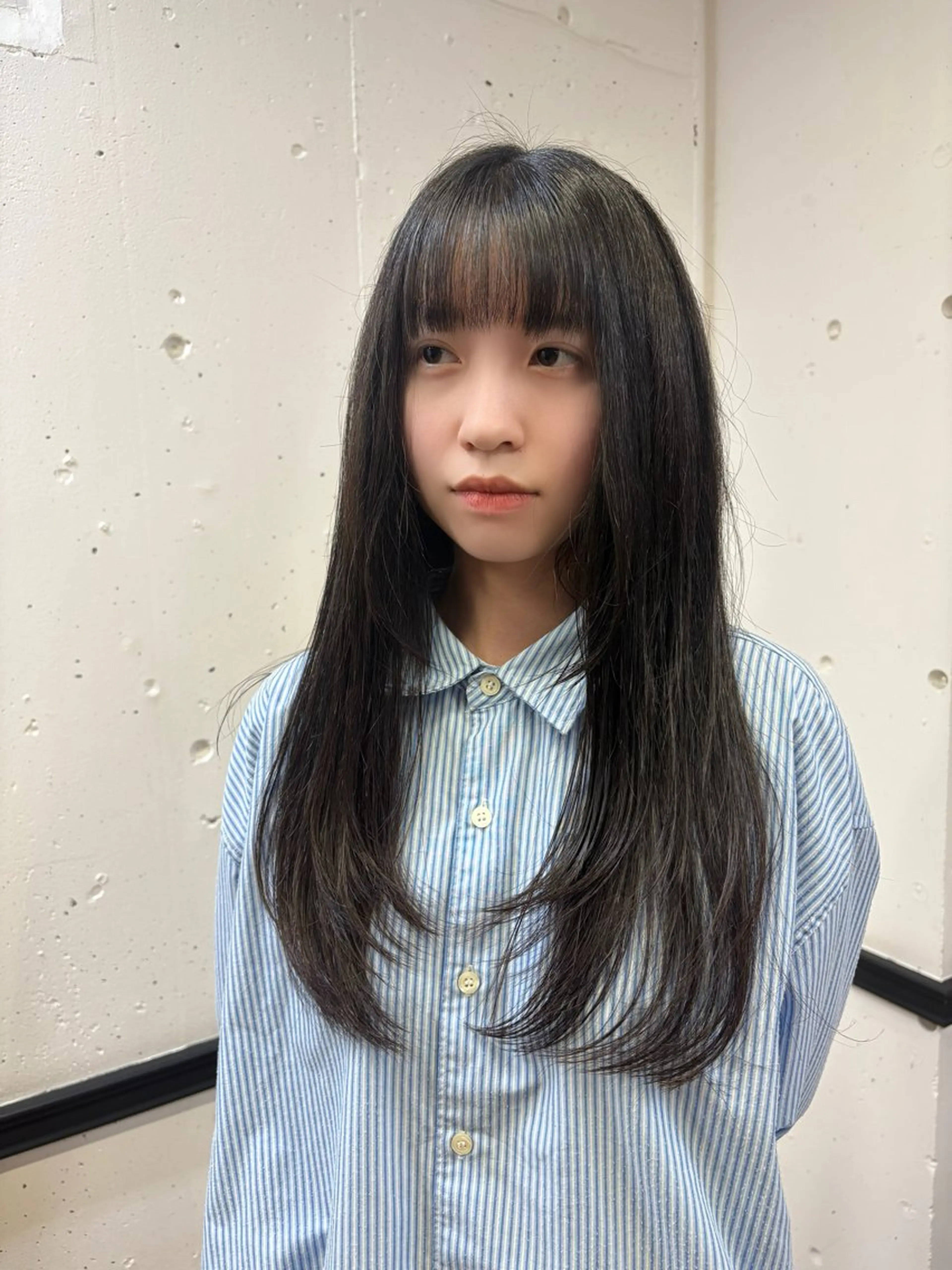 ロング レイヤーカット イノウエタケノリ /カット/パーマのヘアスタイル