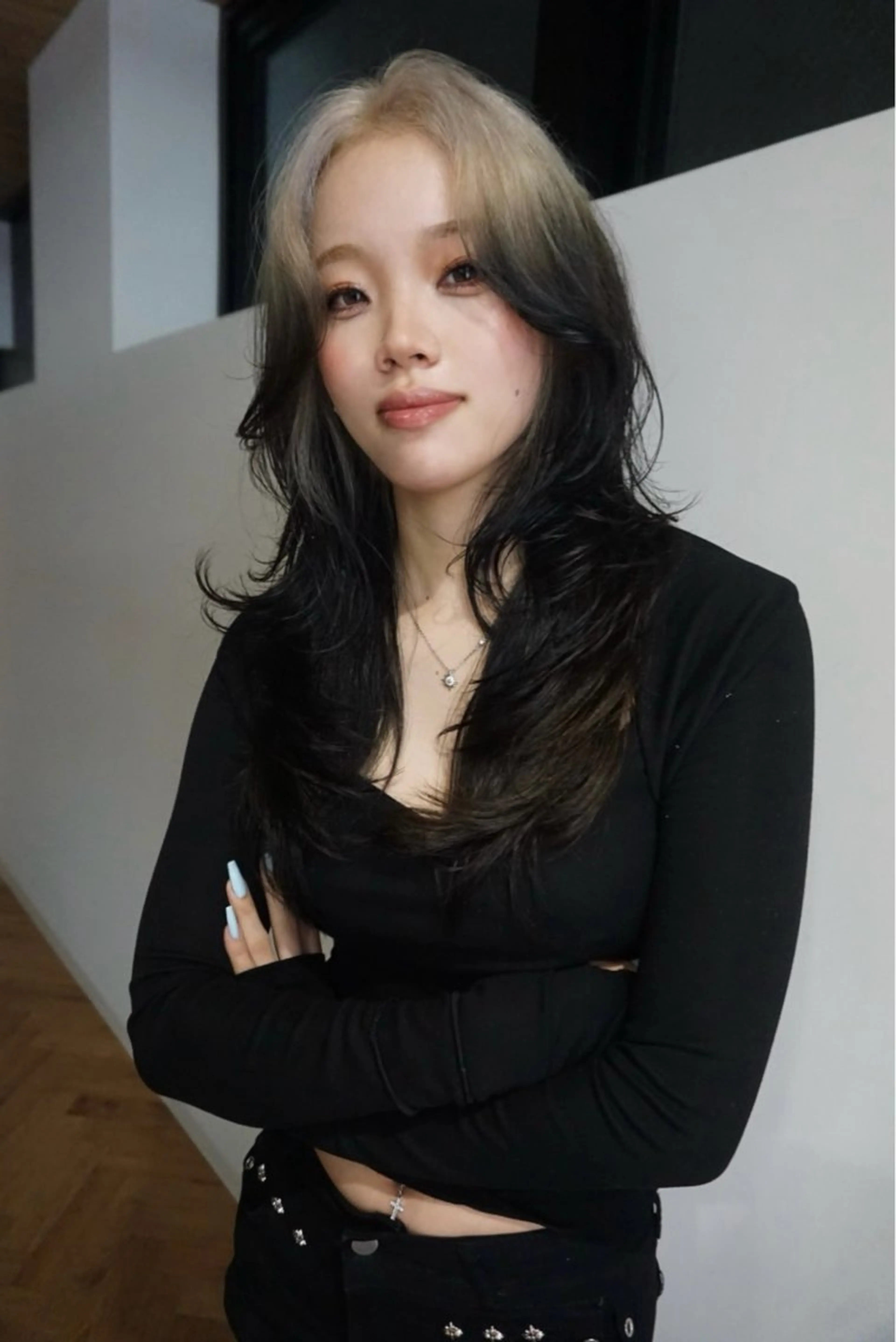 ロング カラー カット ヘアカラー トリートメント 名古屋ダブルカラー DEAN石川理子のヘアスタイル