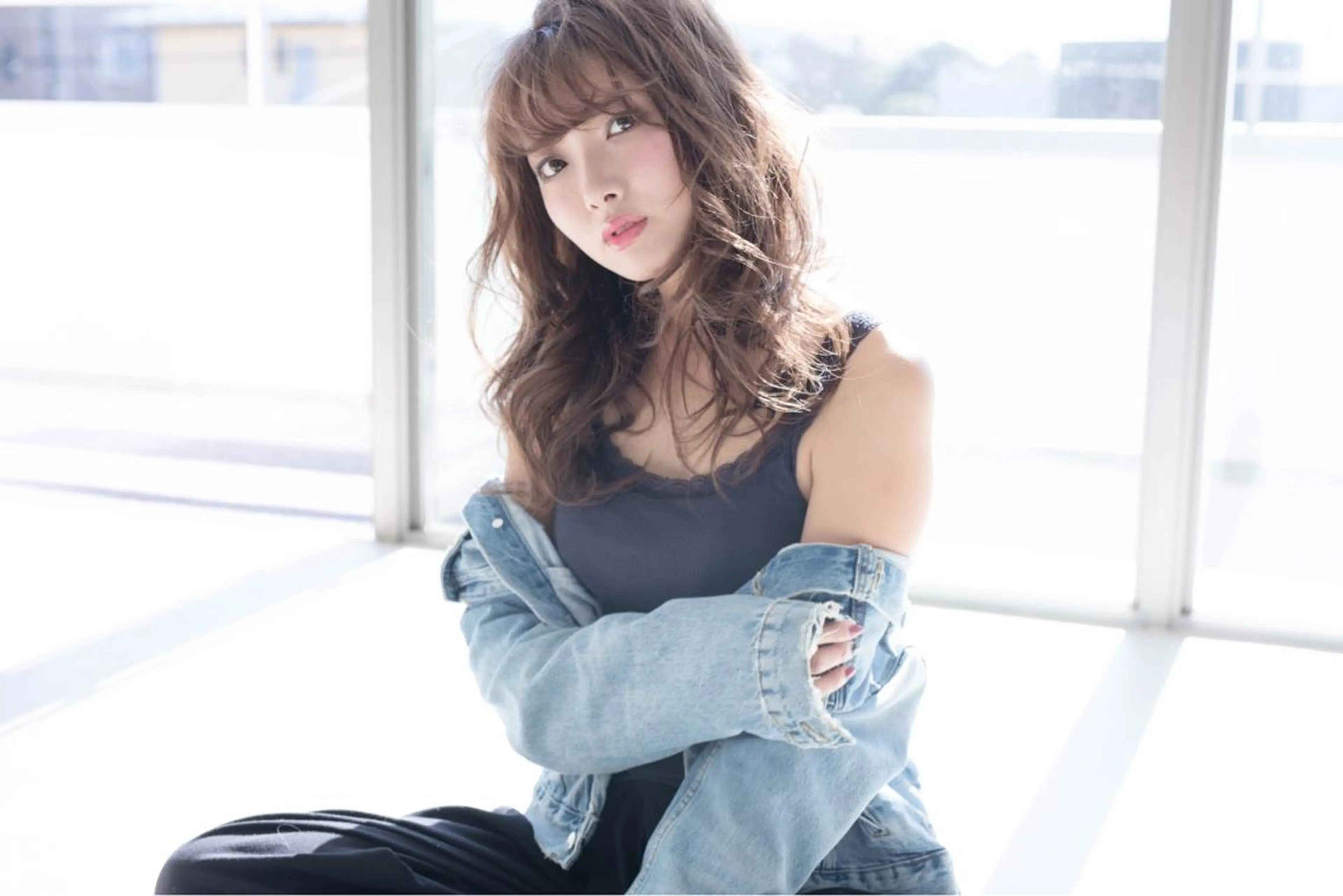 セミロング カラー 小野 和摩のヘアスタイル