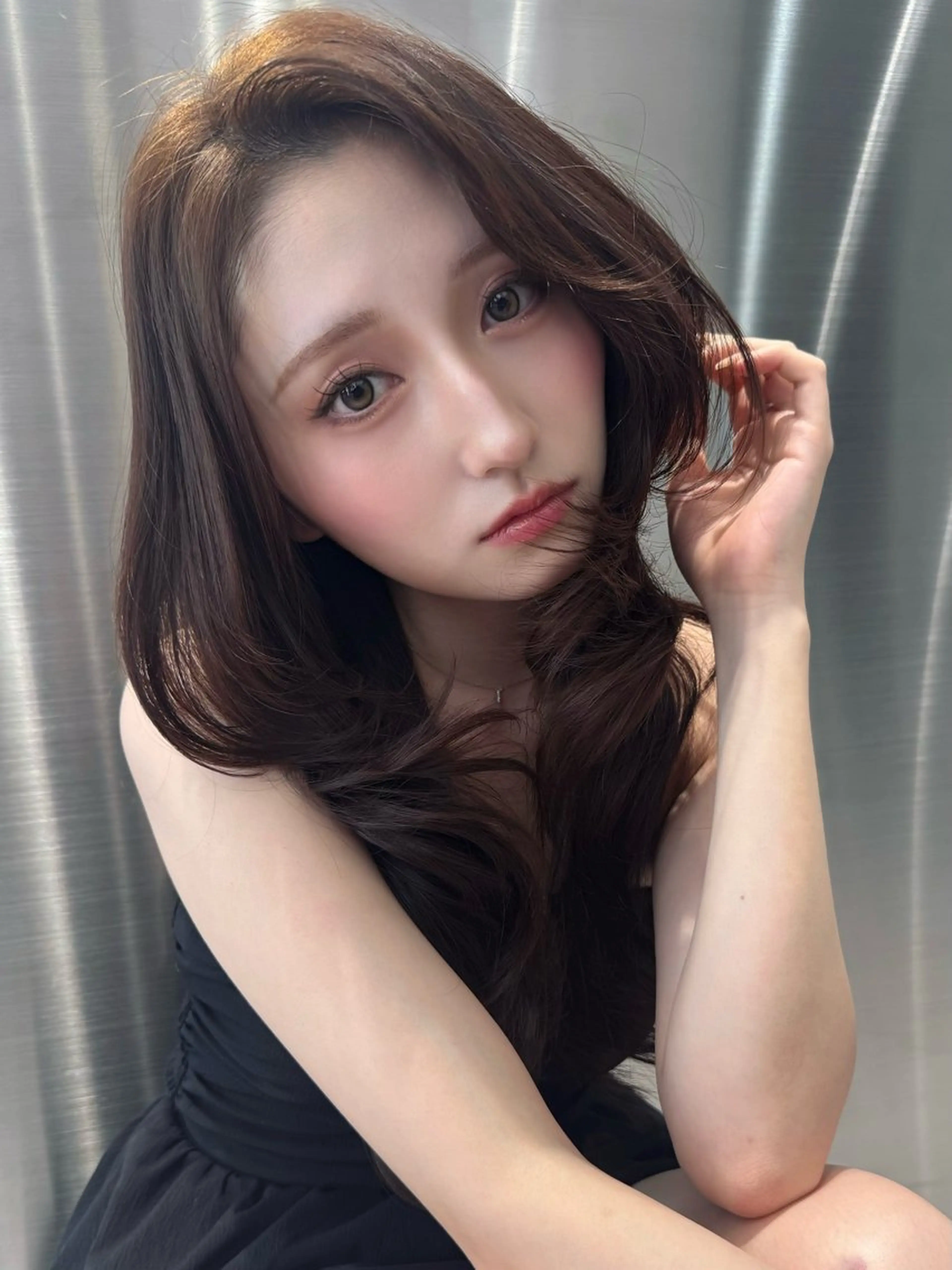 ロング カラー Ardore 韓国風カラー大阪のヘアスタイル