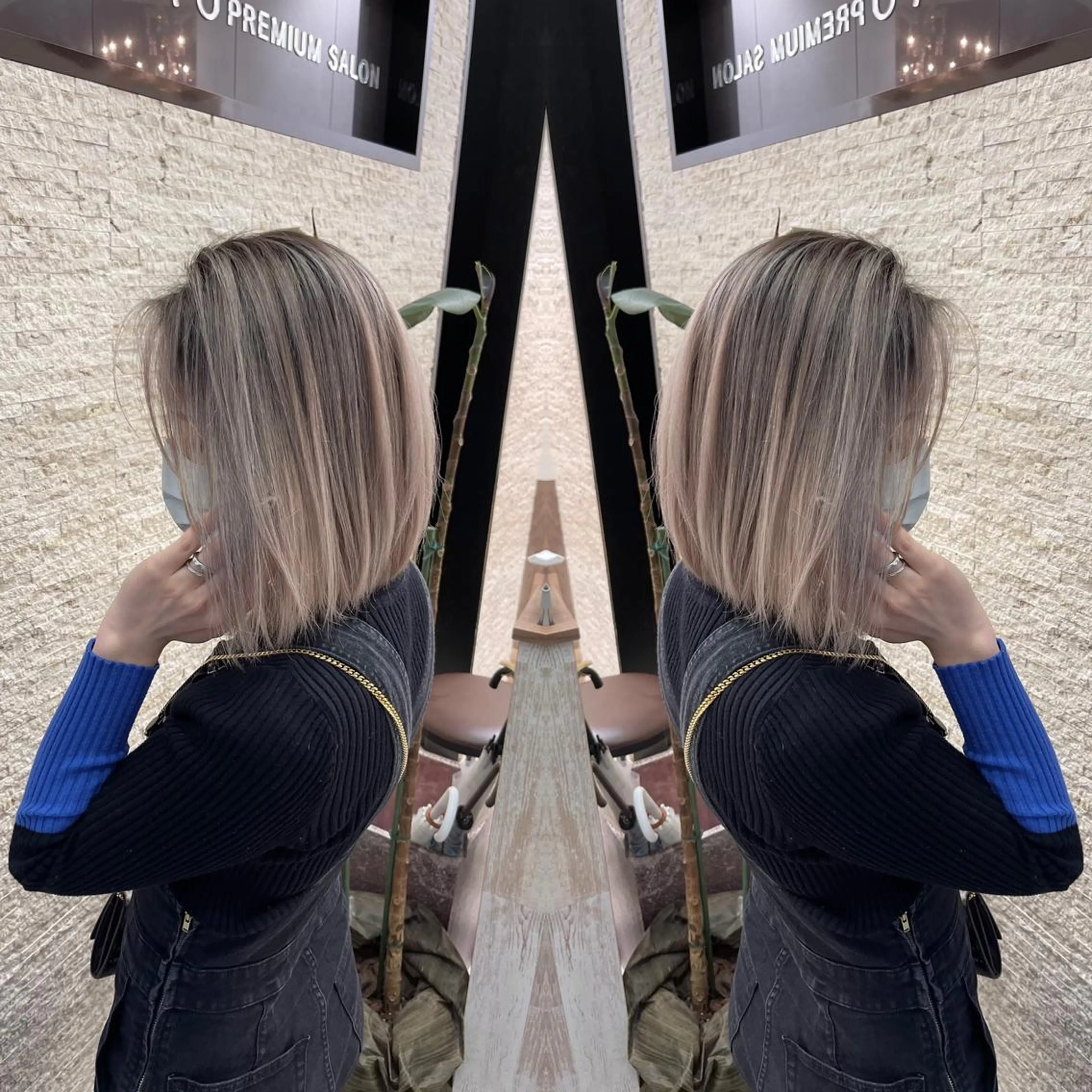 ショート ヘアカラー Y Uのヘアスタイル