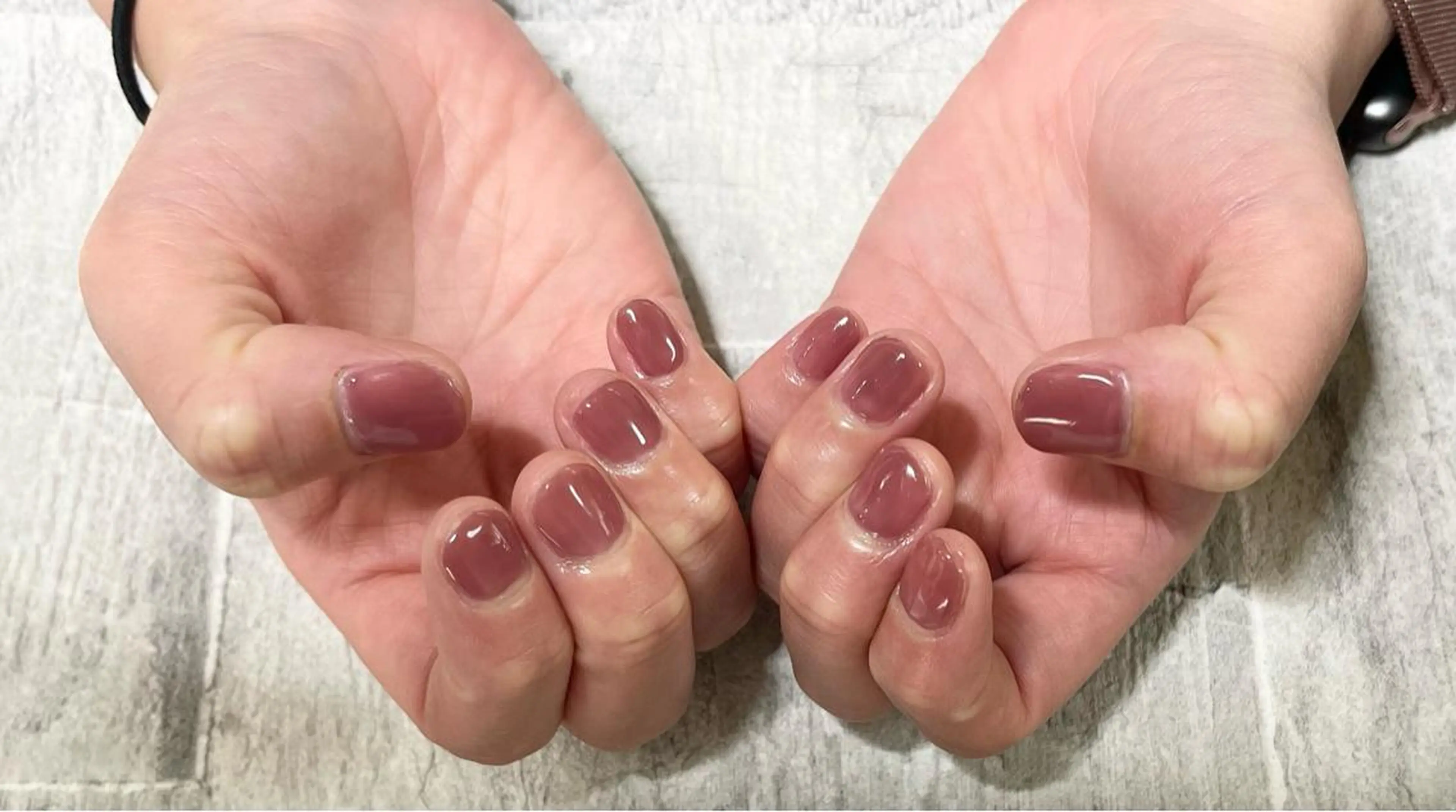 ネイル ワンカラーネイル ショートネイル nailroom HARU.のネイルデザイン