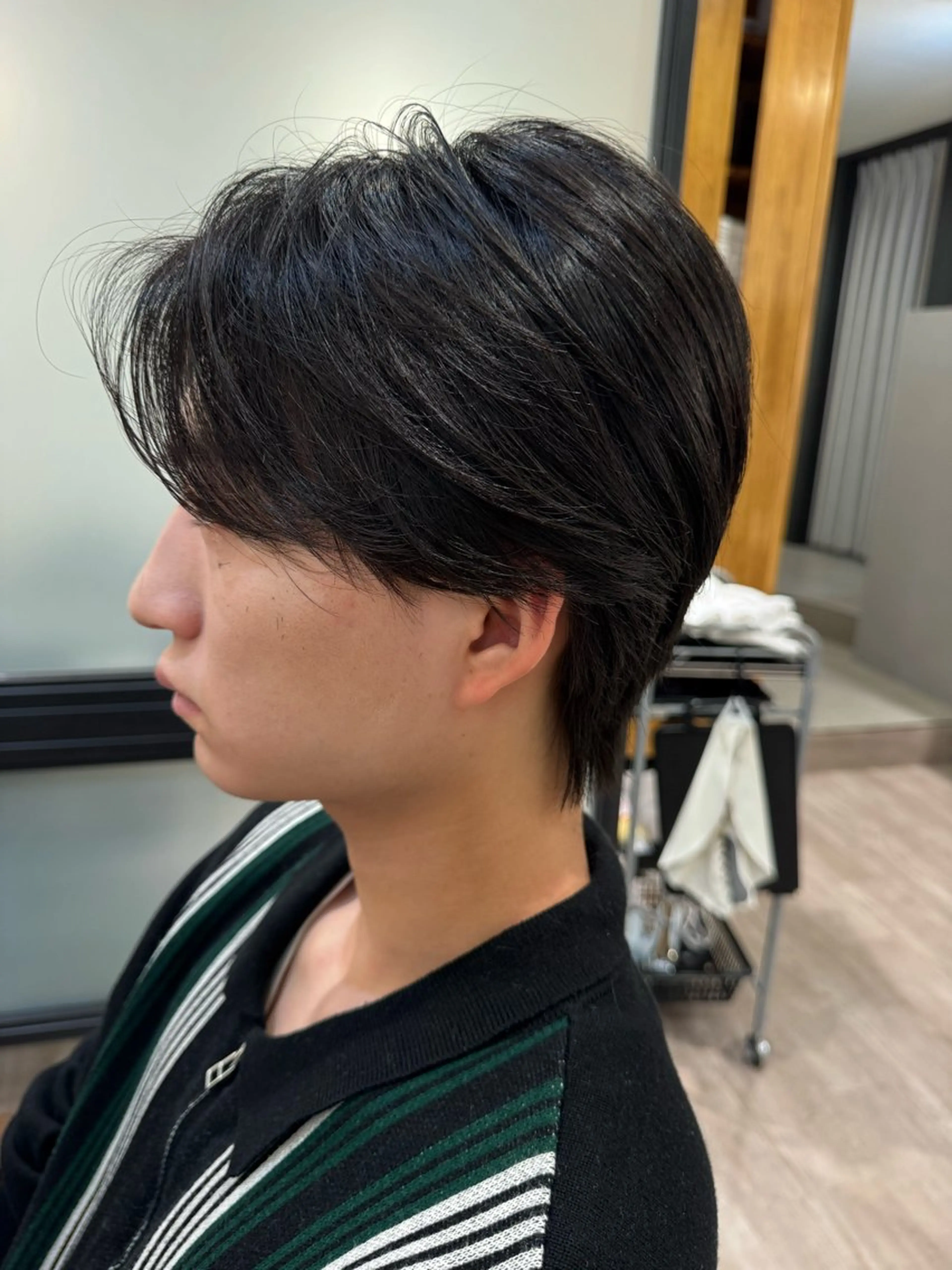 ショート 大船🫧ボブ・レイヤ ー・メンズ持田樹のヘアスタイル