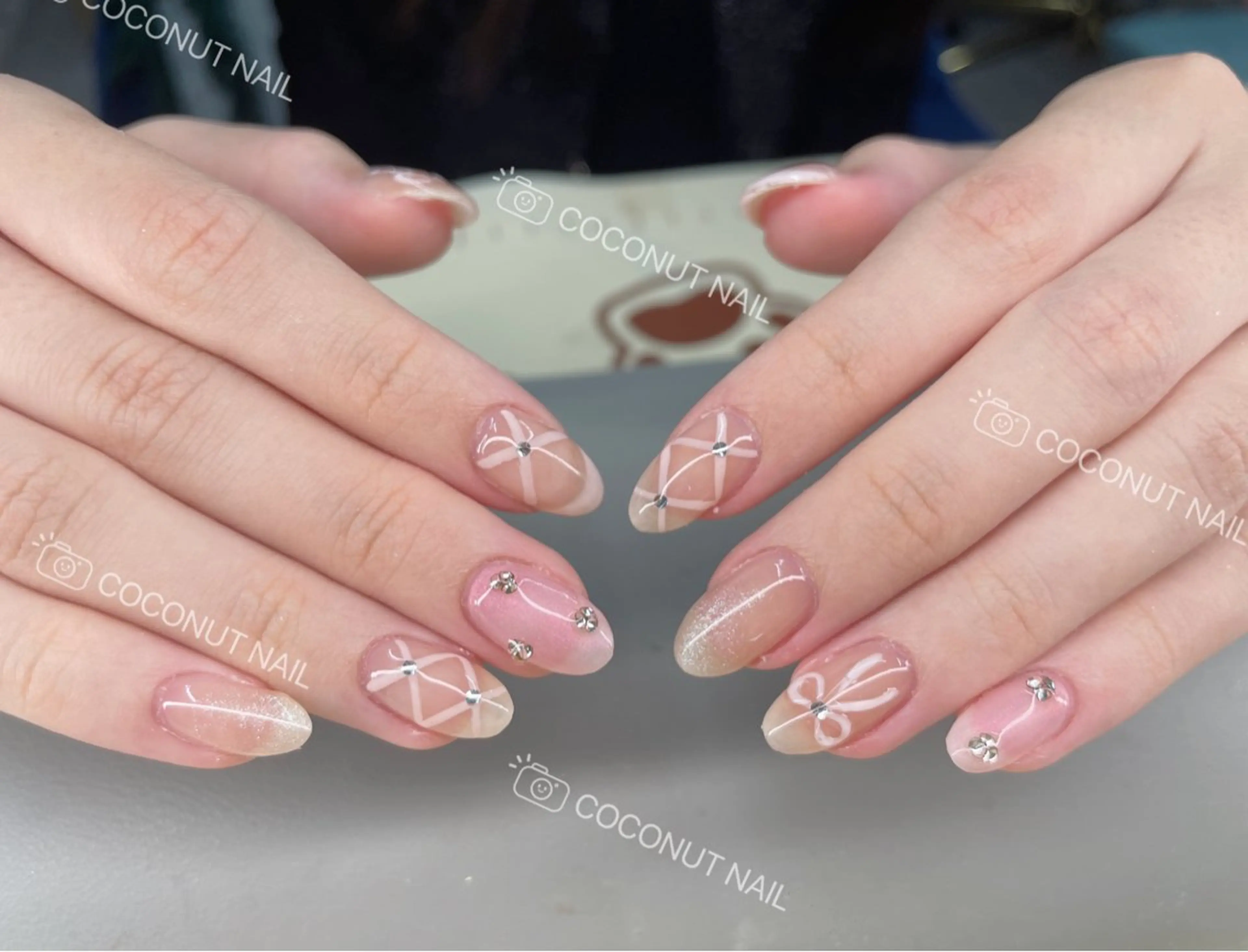 ネイル ハンドネイル 神田 ココナッツのネイルデザイン