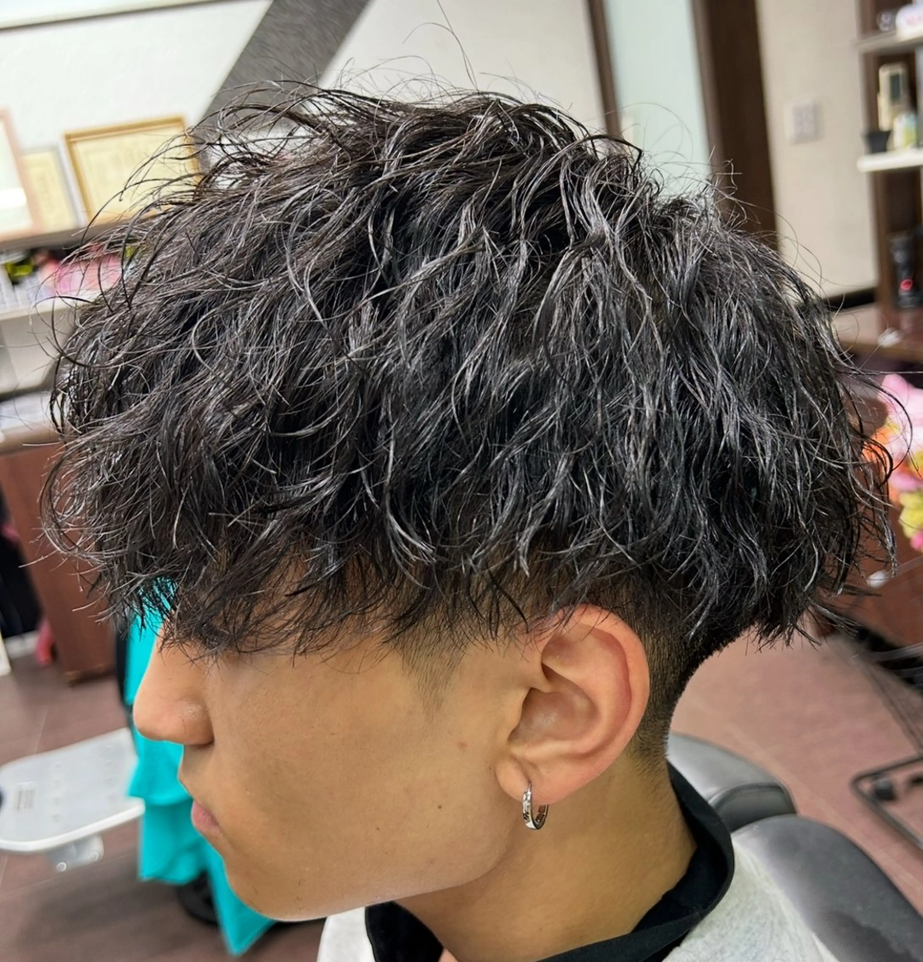 パーマ メンズ パーマ 河野 敬之のヘアスタイル