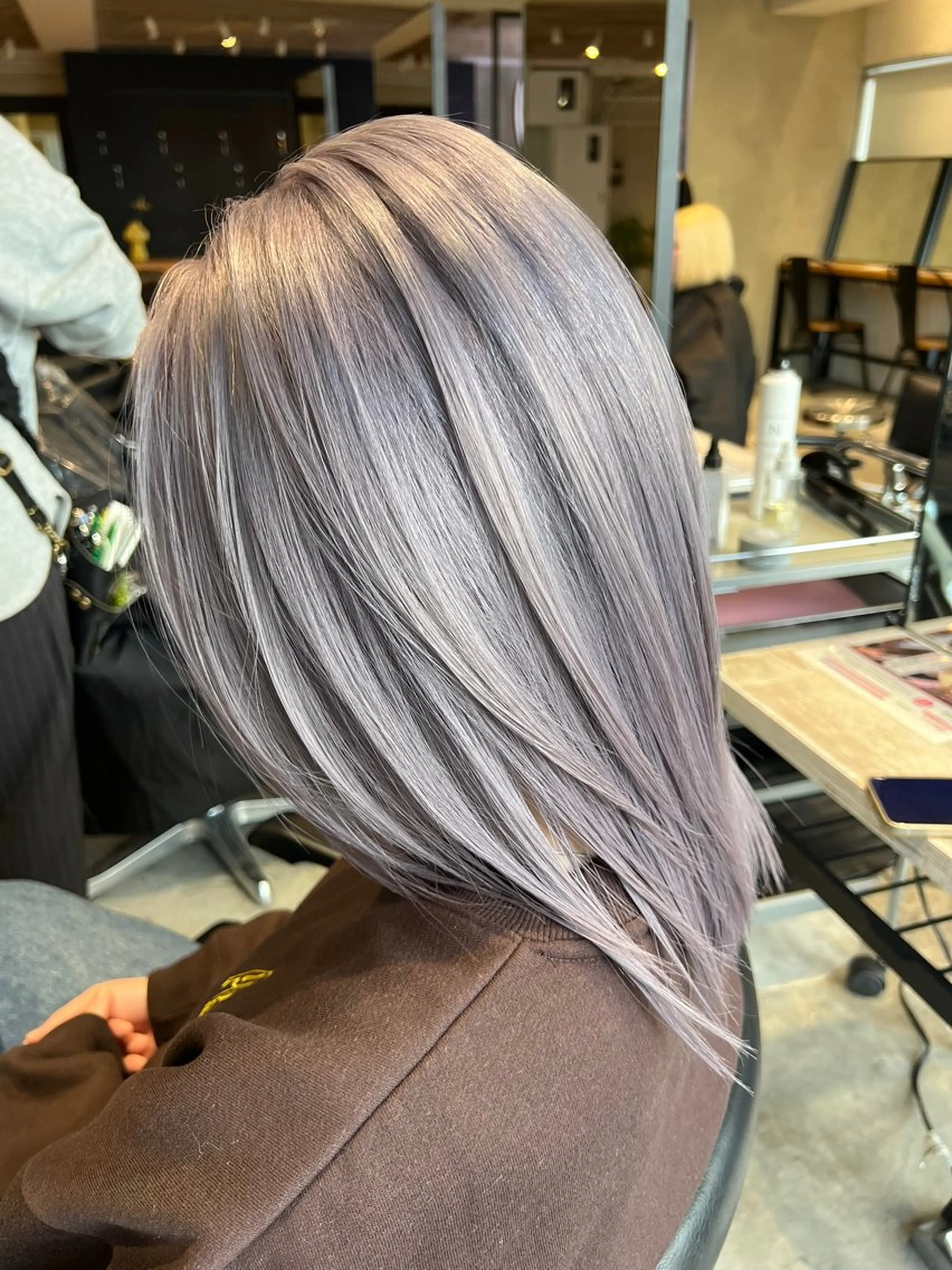 ミディアム カラー ヘアアレンジ ヘアカラー トリートメント 🍯傷ませないカラー 髪質改善🍯彪雅のヘアスタイル