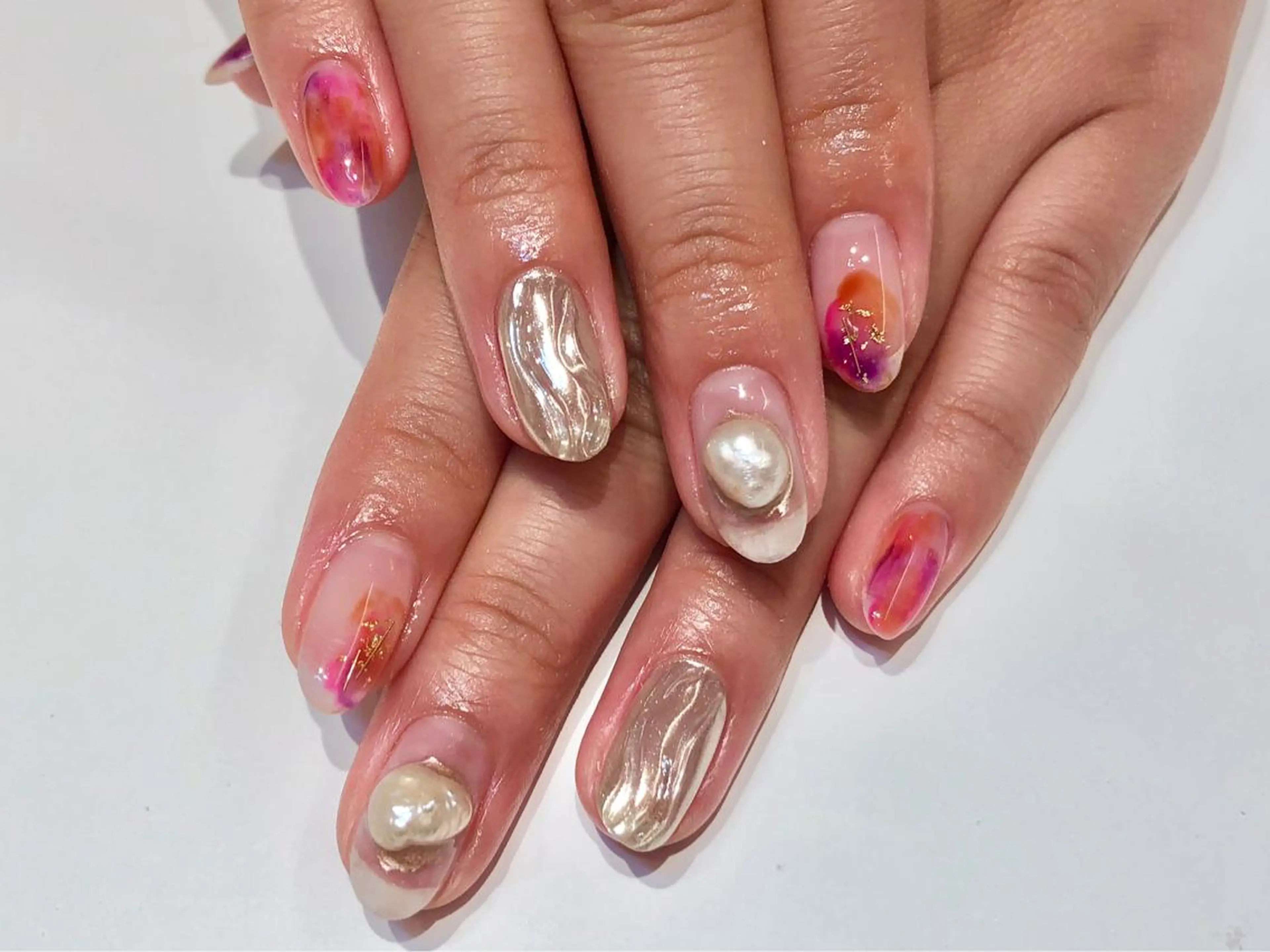 ネイル クリアネイル ニュアンスネイル ハンドネイル Josee 井村のネイルデザイン