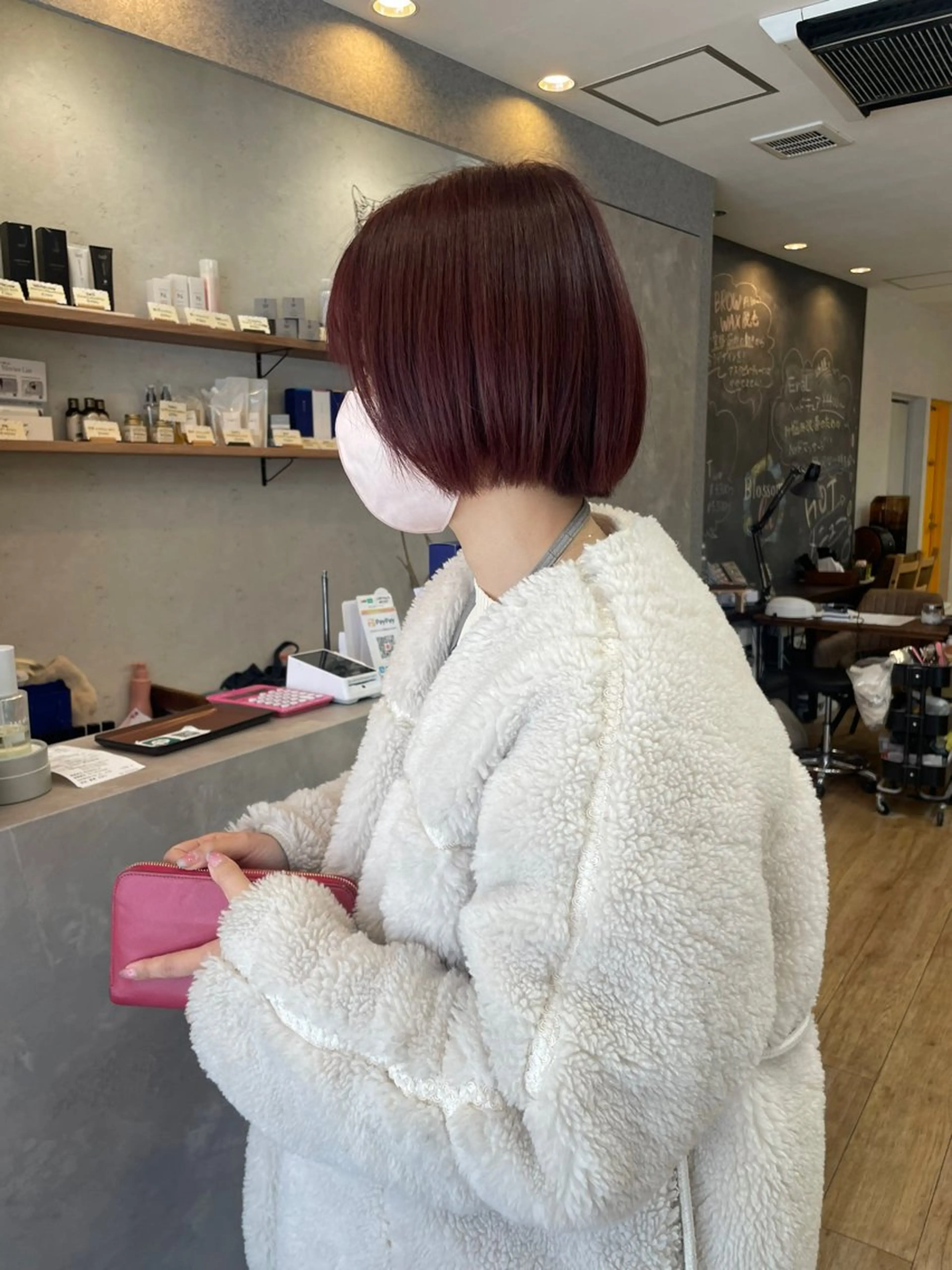 ショート カラー ブラウンカラー ピンクカラー ピンクブラウン 髪質改善/Bloss om🌷高橋沙衣のヘアスタイル