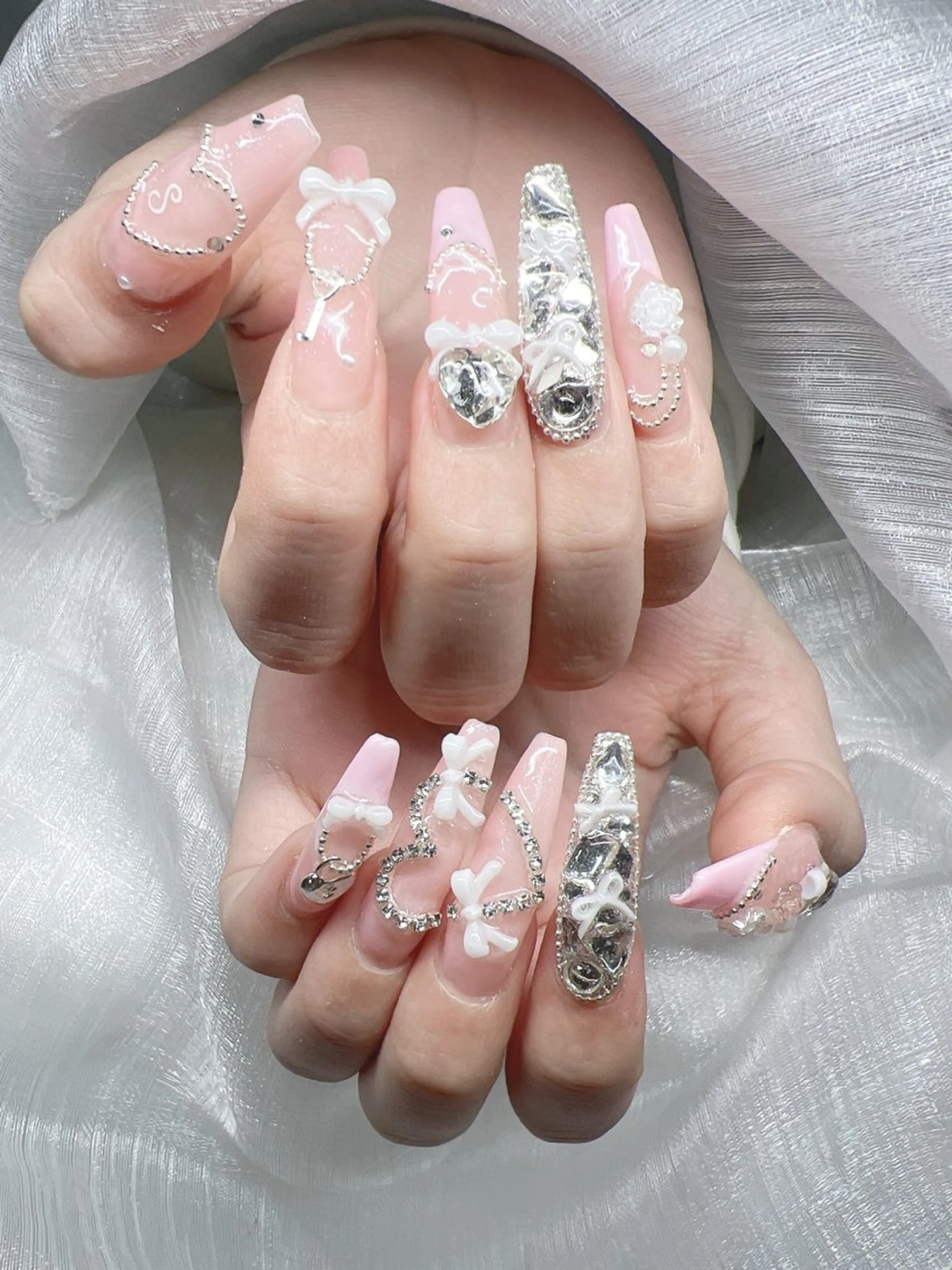 ネイル ハンドネイル Lee Nails チップ長さだし専門店のネイルデザイン