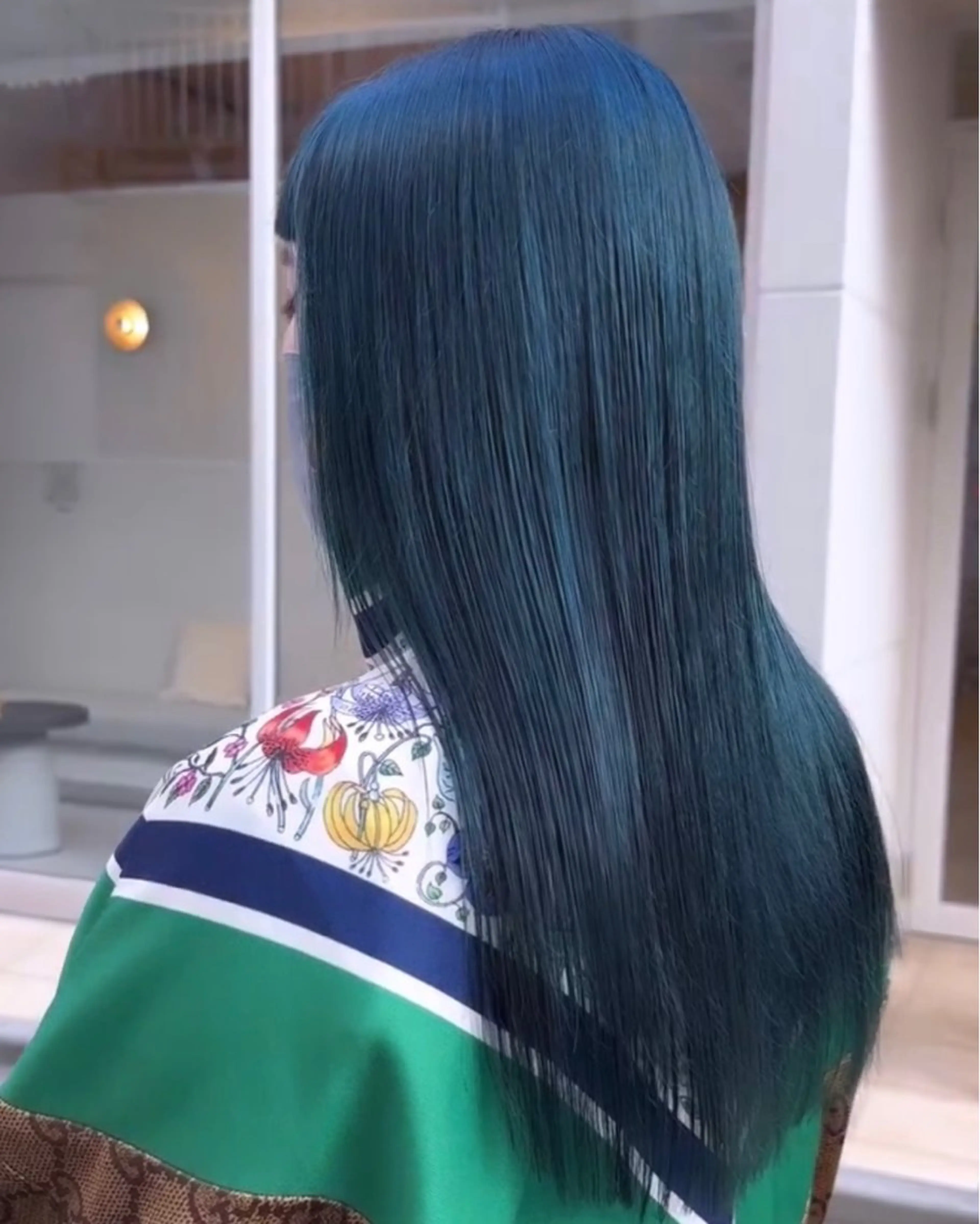 ロング カラー ヘアアレンジ メンズ キッズ 🦠デザインカラー/ 魚瀬あおい🦠のヘアスタイル