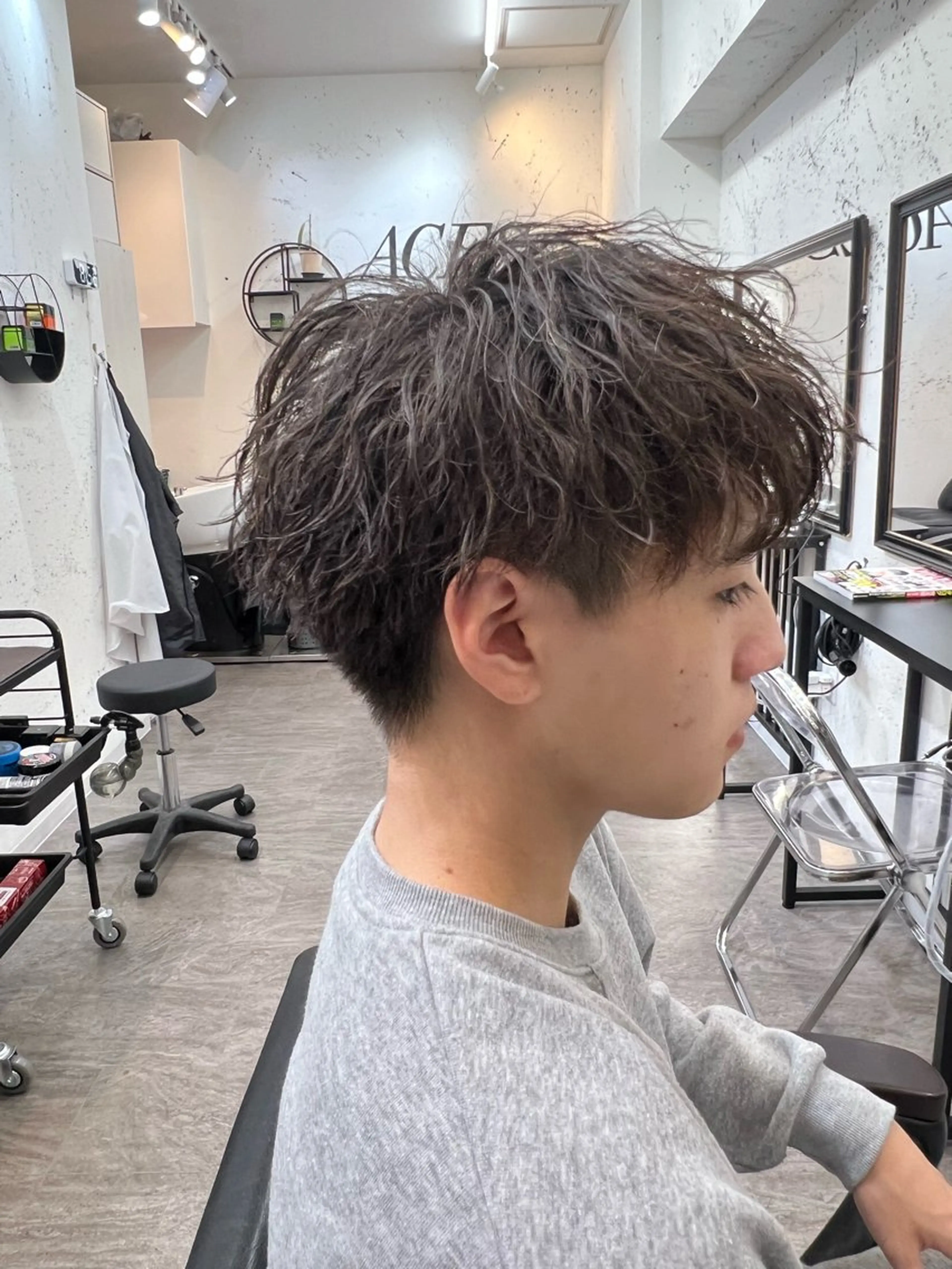 ご新規様限定カットパーマ3000円クーポン（マッシュ）（ツイスパ）13400円→3000円の写真