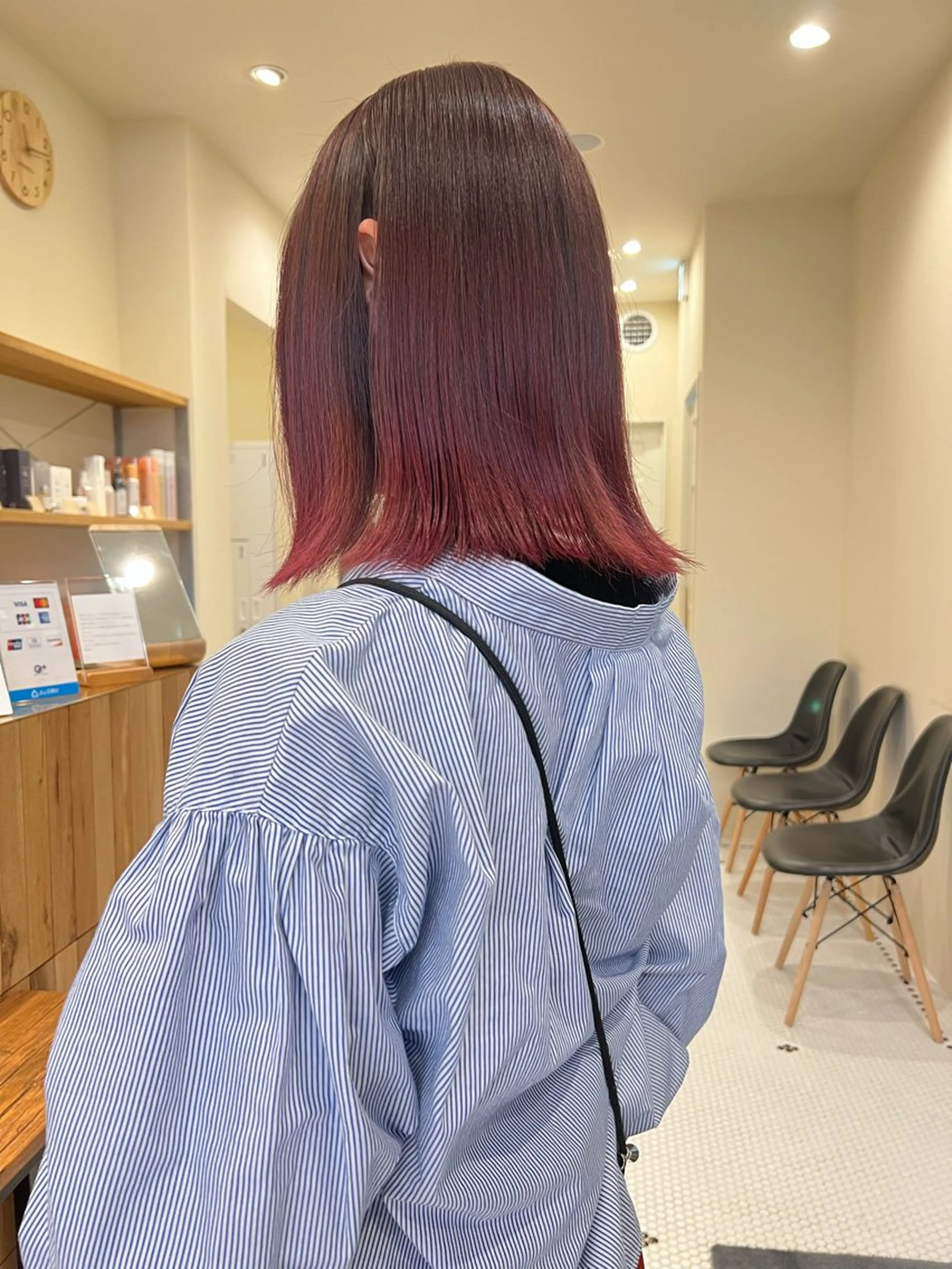 セミロング カラー ブリーチ 抜きっぱなしブロンド /ハイトーン/カナタのヘアスタイル