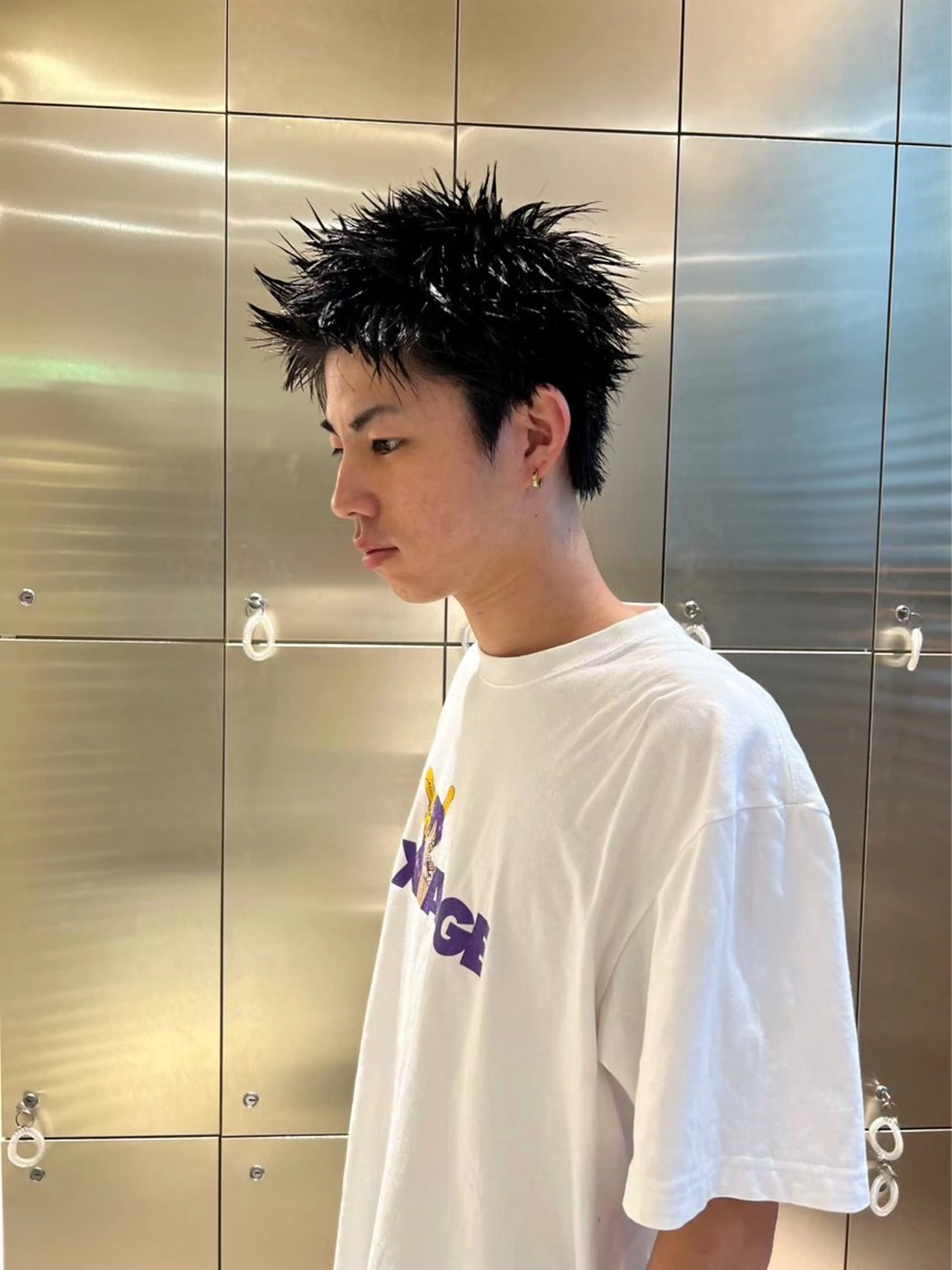 ショート パーマ メンズ メンズパーマ スパイキーショート ショートヘア カット パーマ heavenly by HAVANA新宿所属・メンズショート/ピン パーマ/新宿/フウガのヘアスタイル